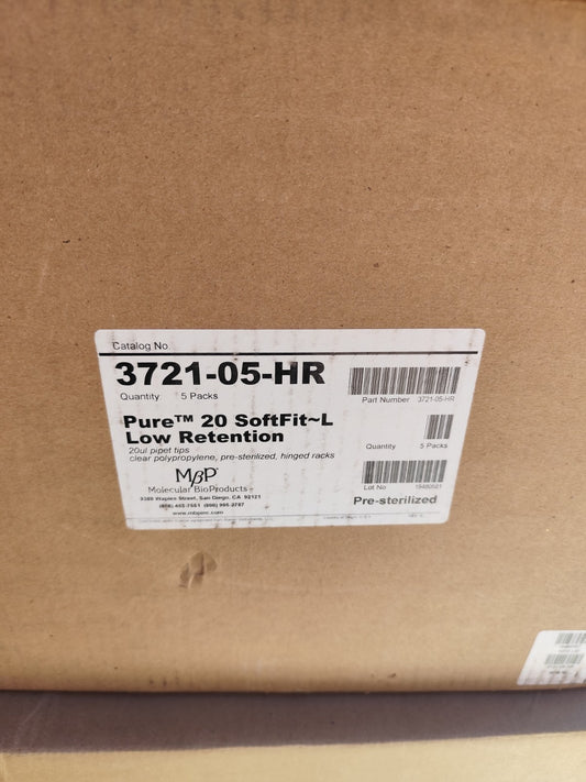 3721-05-HR Thermo LTS Racked 20 ul Tips cs4800 New Sealed Case