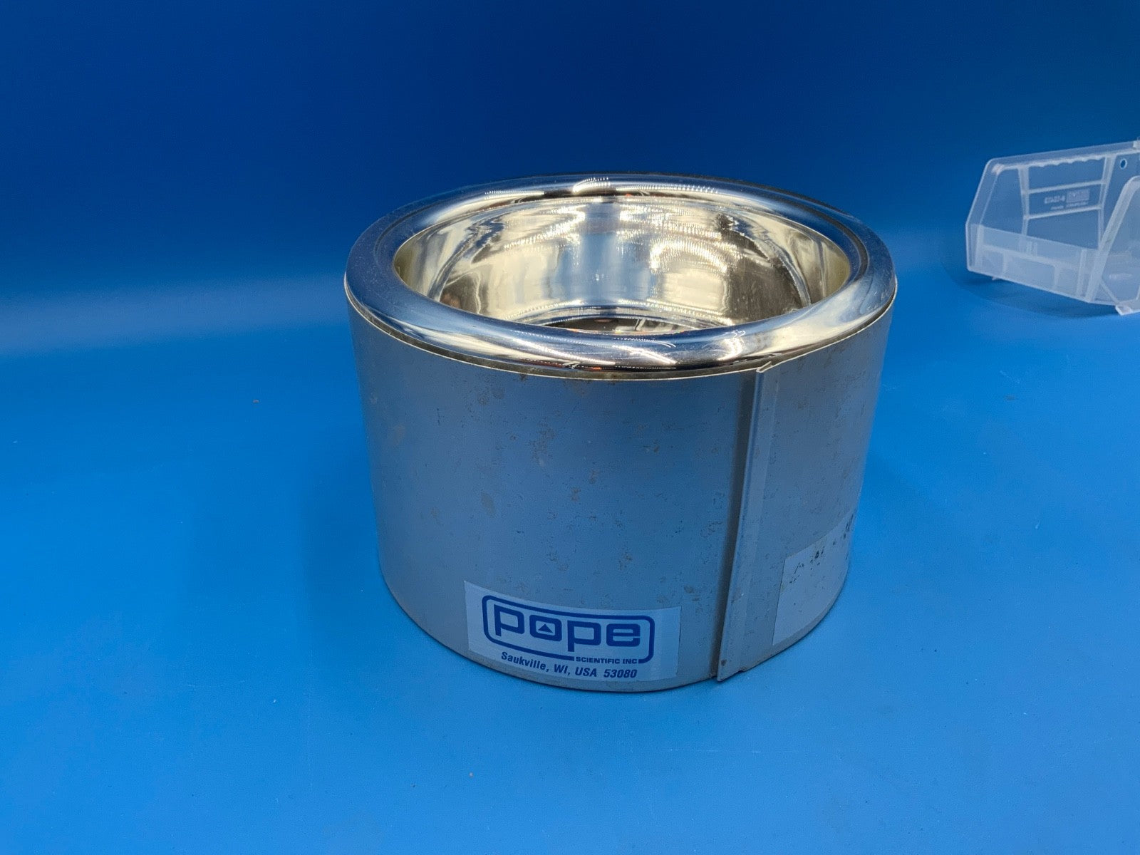 hemispherical cryogenic vacuum Dewar flask Pope H 4.5" OD 6.5"