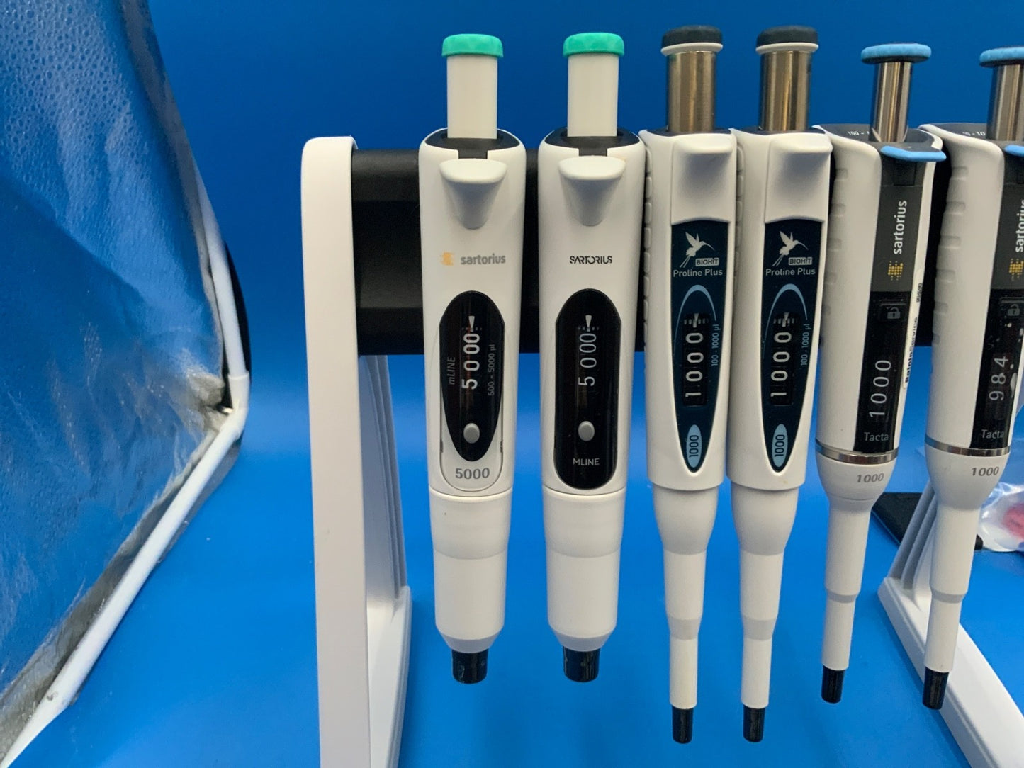 Sartorius Biohit Single Multi Channel Adjustable Pipette TESTED working Stand