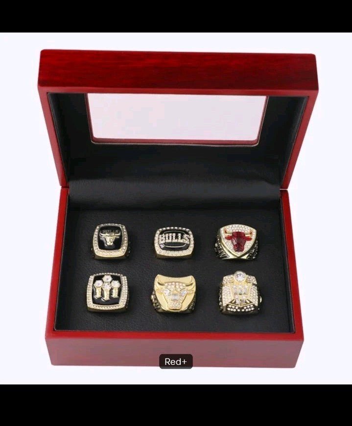Chicago Bulls Championship Rings Set 91 92 93 96 97 98 Replica  Without Box 