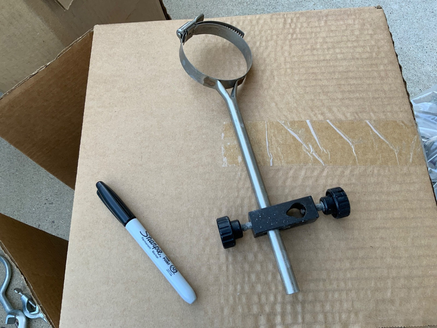 laboratory clamp or ring for column flask etc