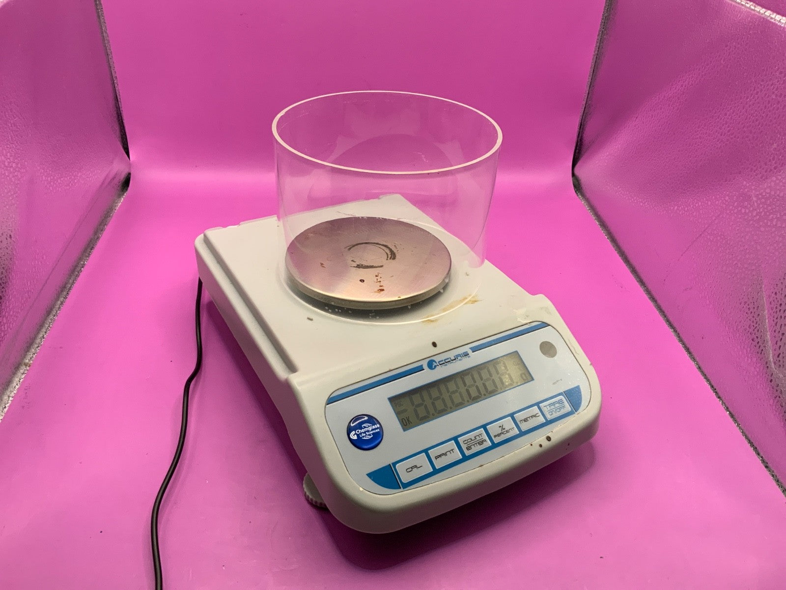 Accuris W3300-500 Balance Scale 500g 0.01g readability TESTED working