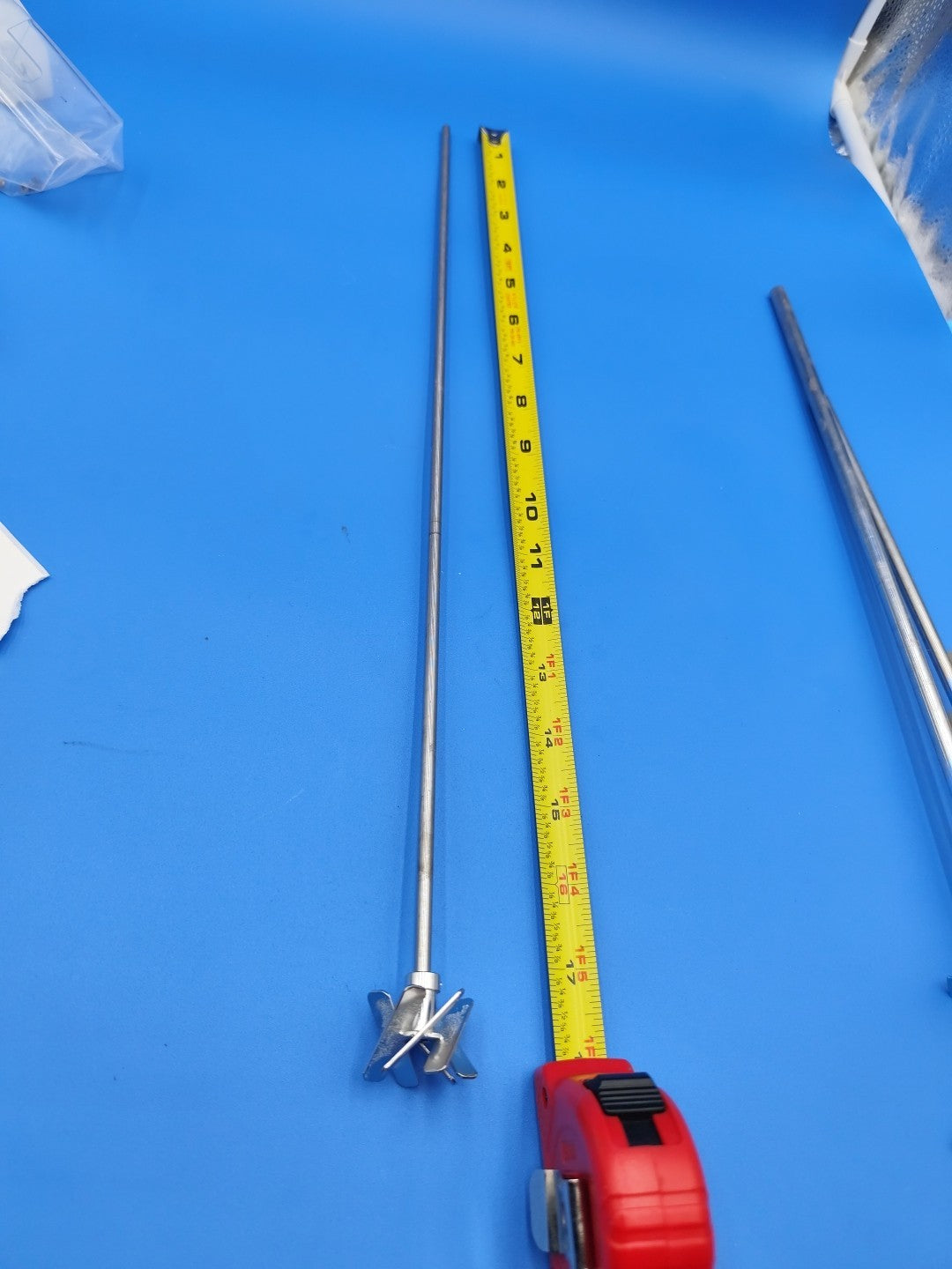 stainless steel propeller with shaft 18" long 3/16" Shaft 1.5" Diameter Propelle