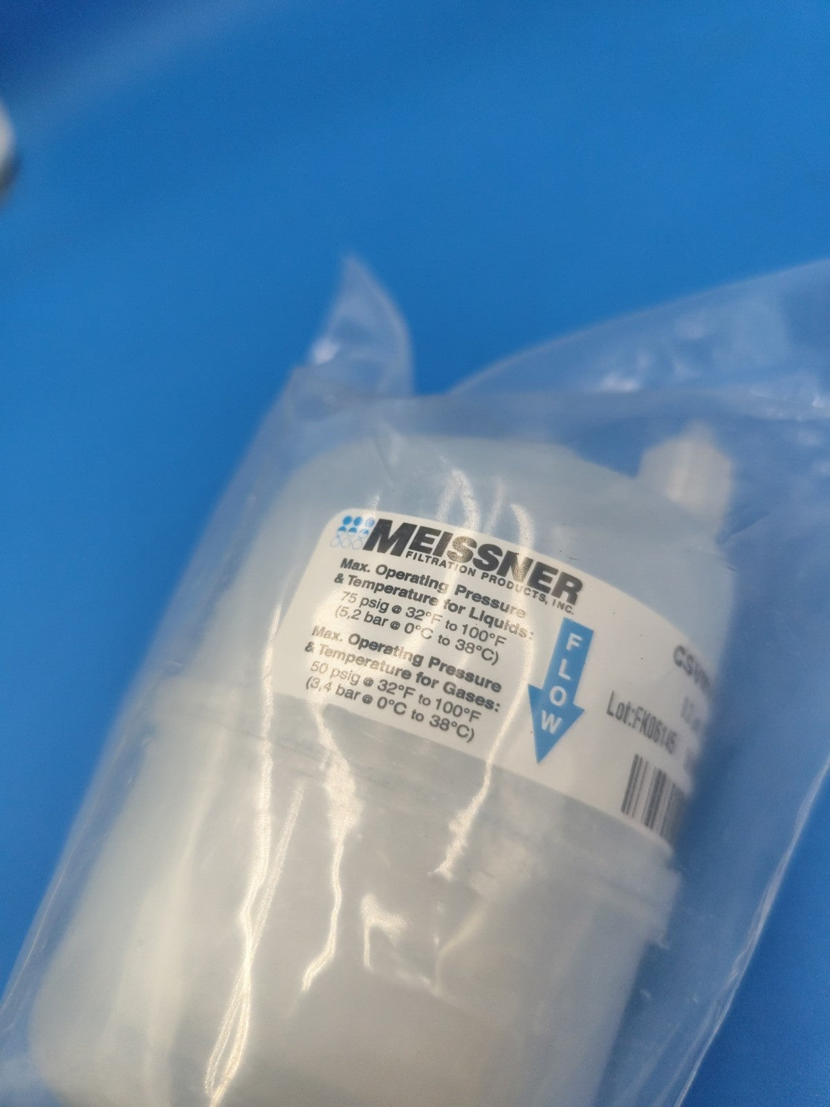 CSVMV0.2-444 Steridyne 0.2 µm 1/4" MNPT vent Filter New