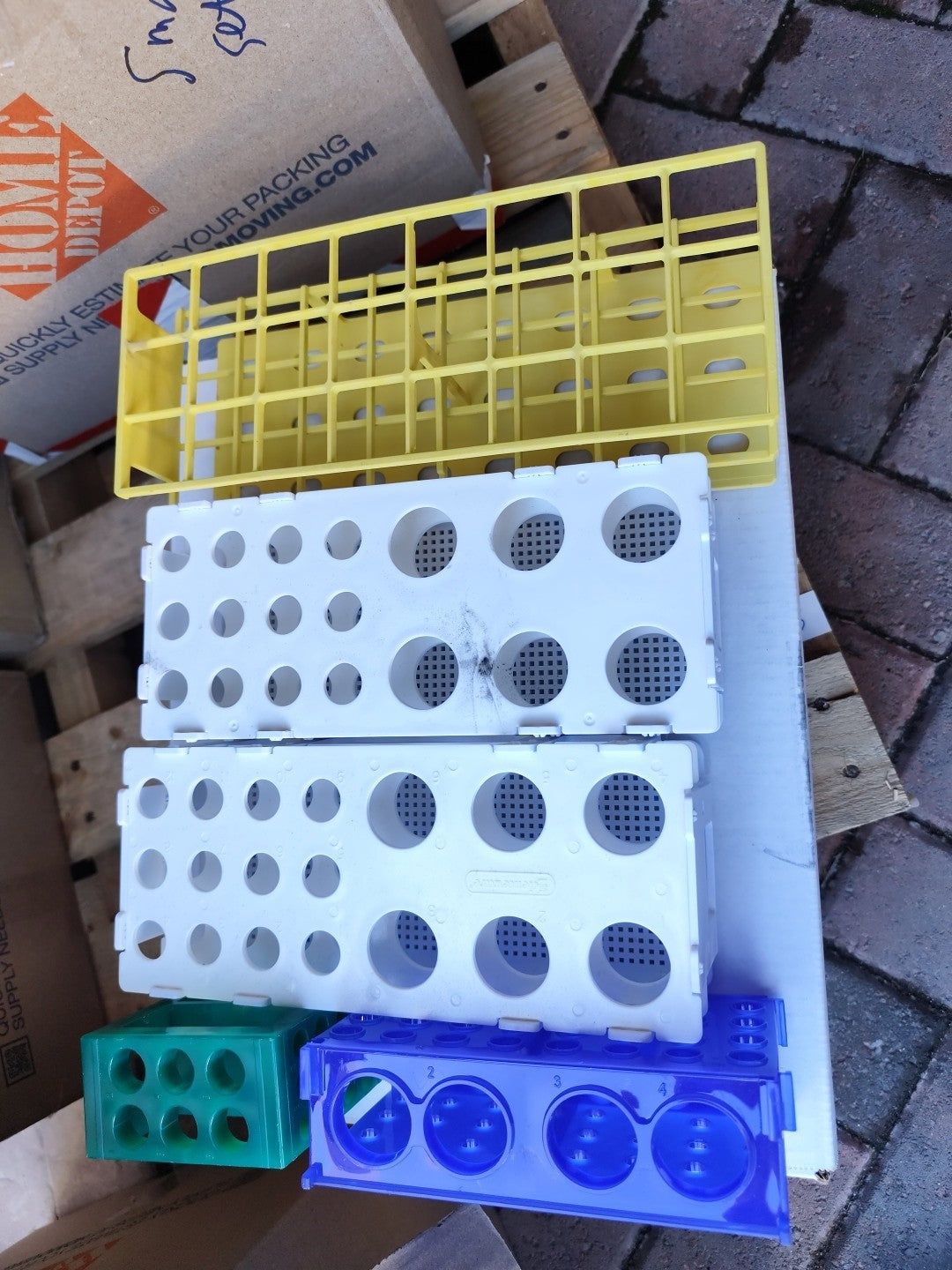 Set Of Laboratory Tube Racks For 15ml And 50ml Tubes 