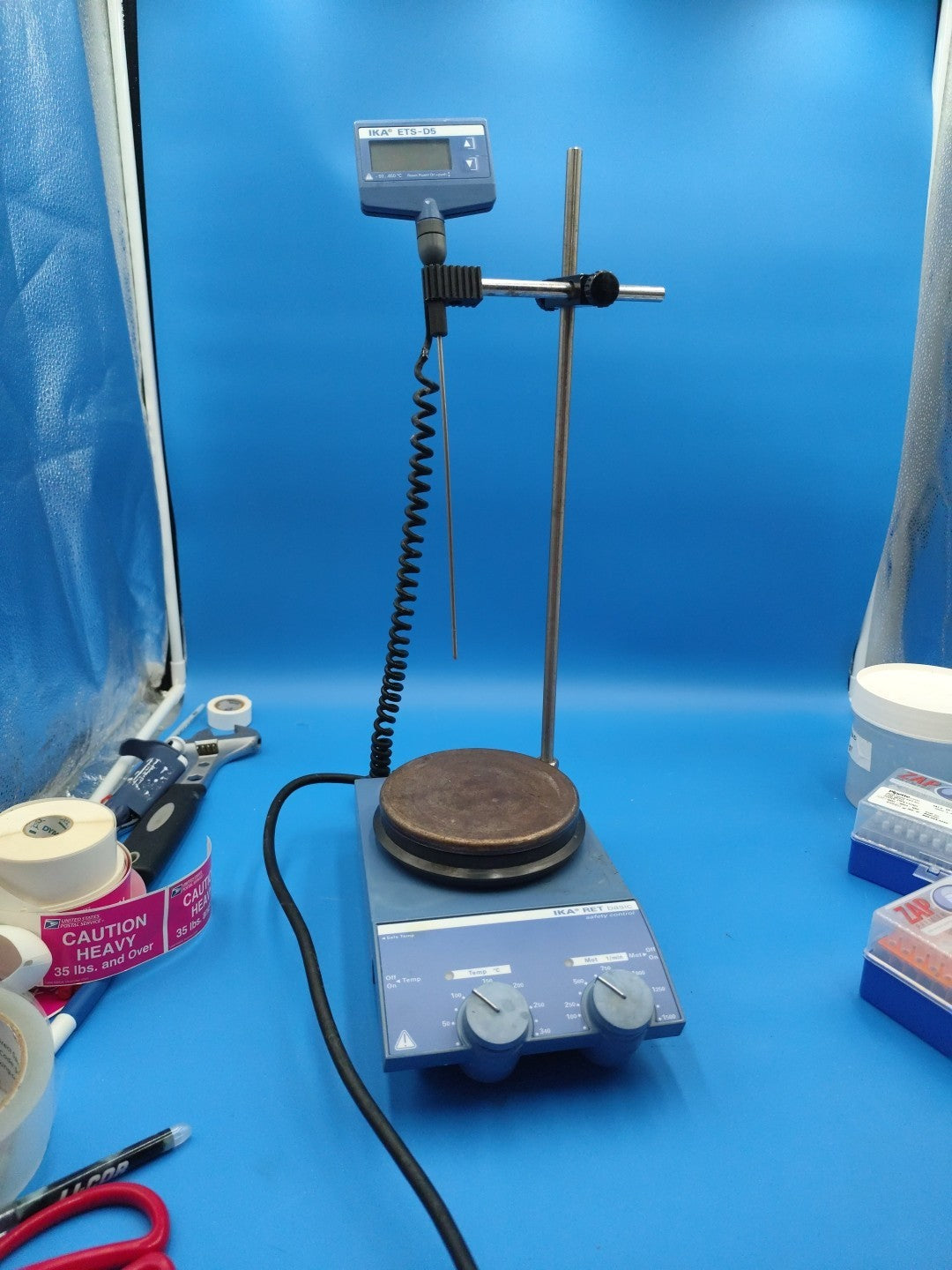 ika RET basic heating Magnetic stirrer with sensor With Safety Control w. Stand