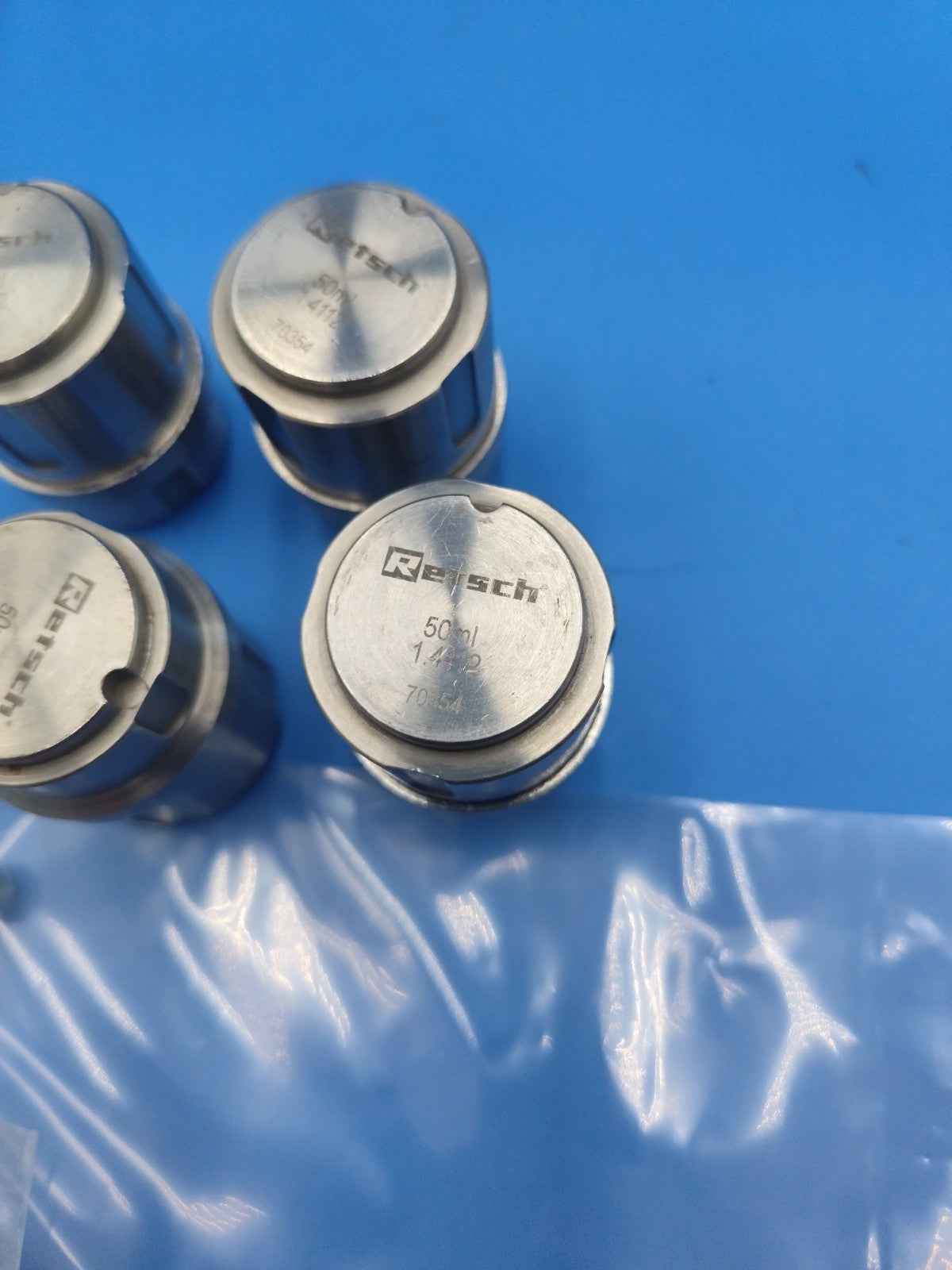 Retsch 50ml 70354 grinding jar 1.4112 With Seal And Grinding Balls