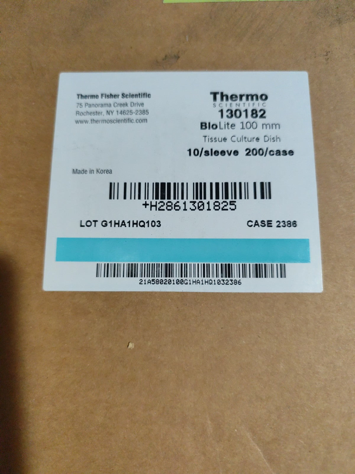Thermo 130182 Culture Dish 100 mm Case 200 Year 2016