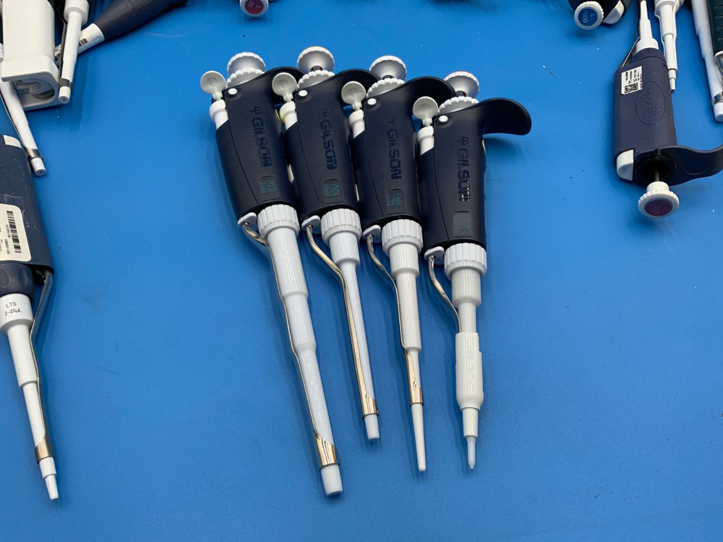 Gilson Pipetman or Equivalent Adjustable Single Multi Channel Manual Pipette Set
