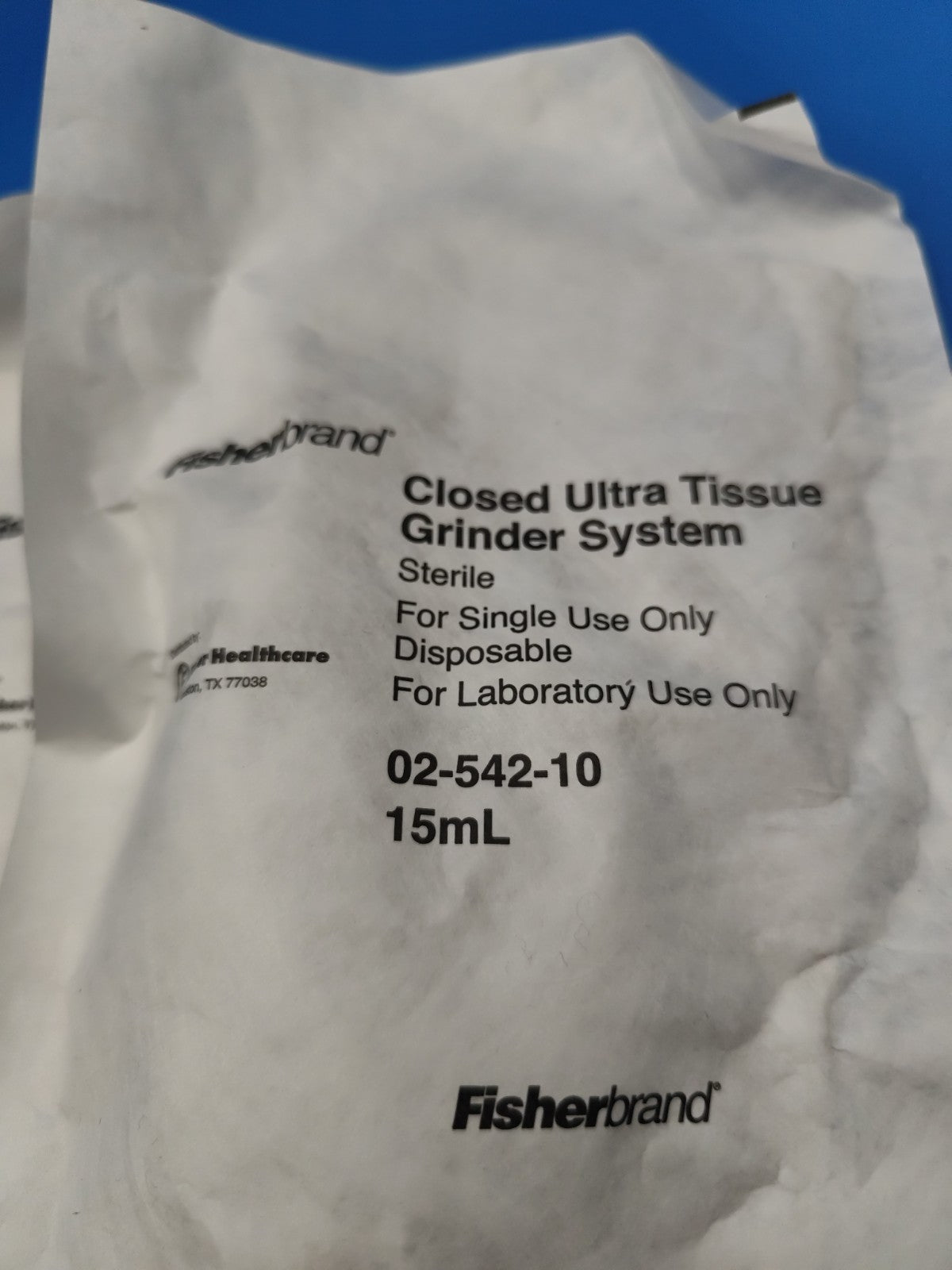 Fisherbrand Ultra Tissue Grinder System 15 mL 02-542-10 Lot Of 5 