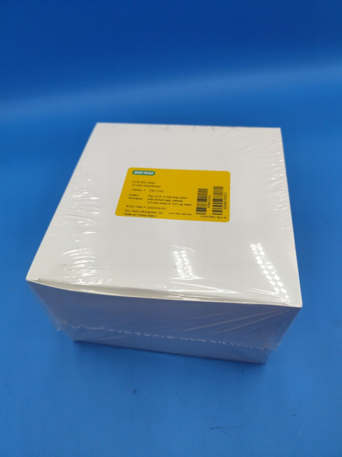 biorad PCR tube strips TBC1202 0.2ml Clear Domed 