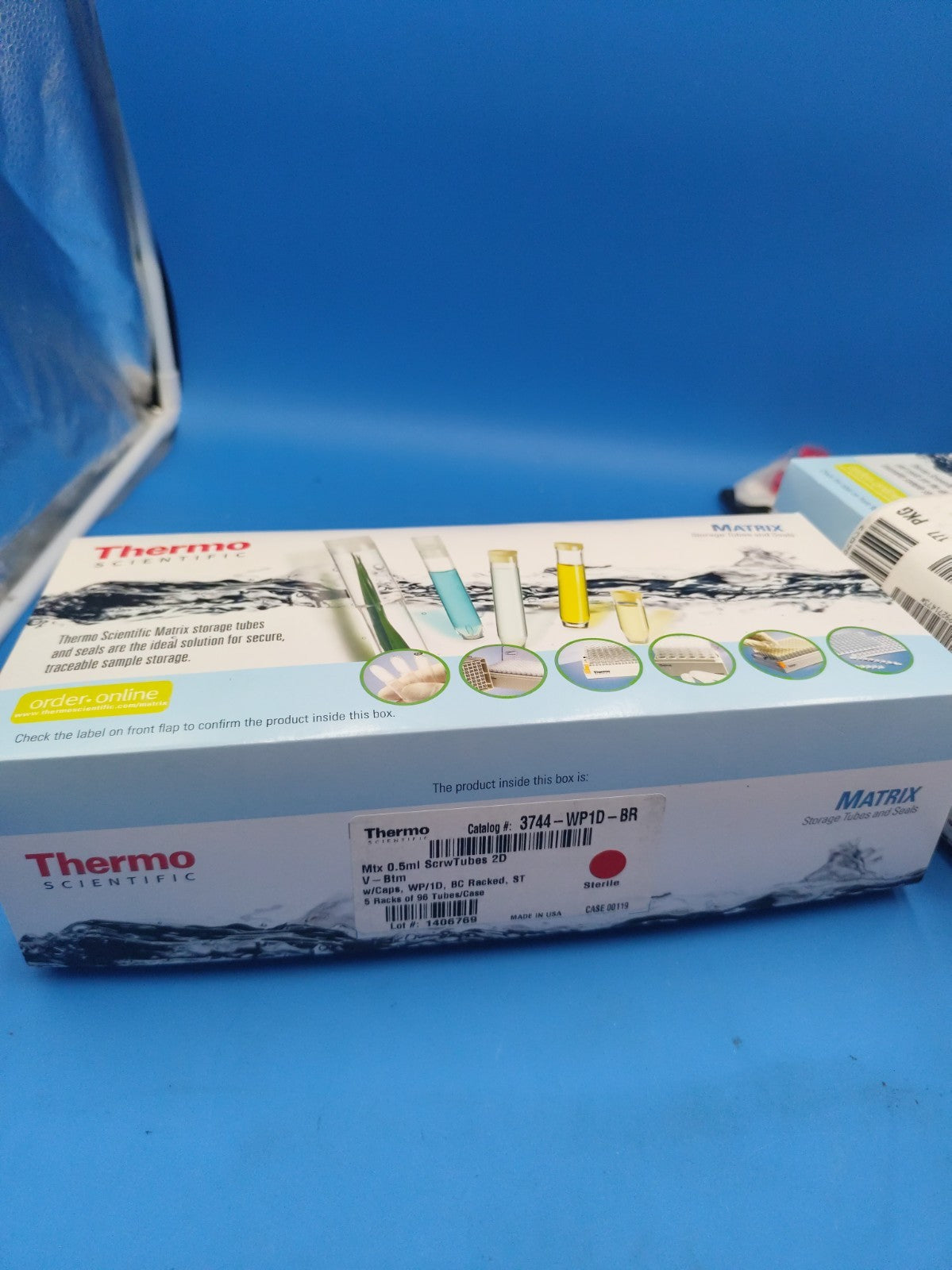 Thermo Matrix 3744 0.5mL 2D Screw Tubes STERILE barcodes Racked 