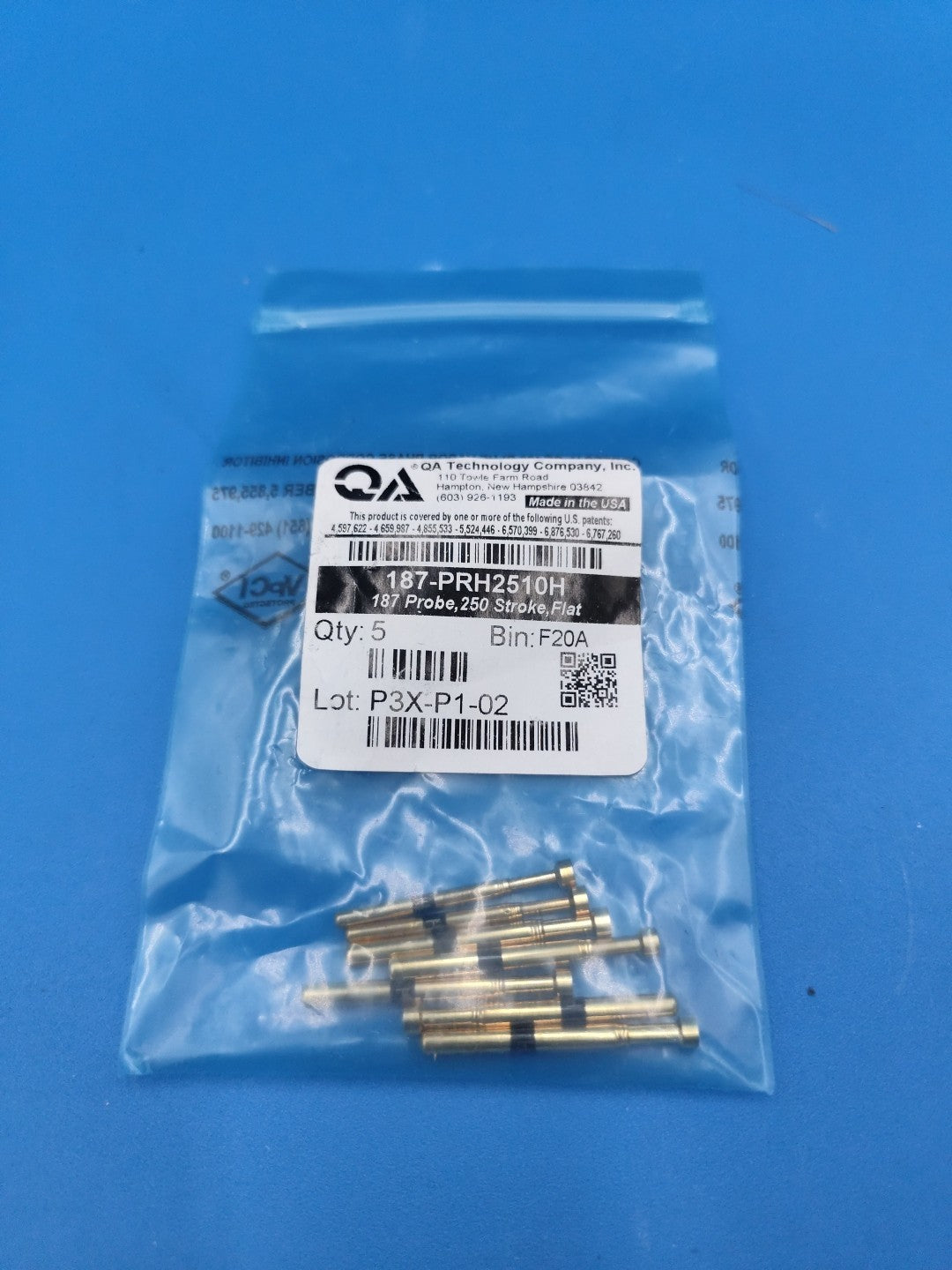 187-PRH2510H187 Probe 250 Stroke Flat