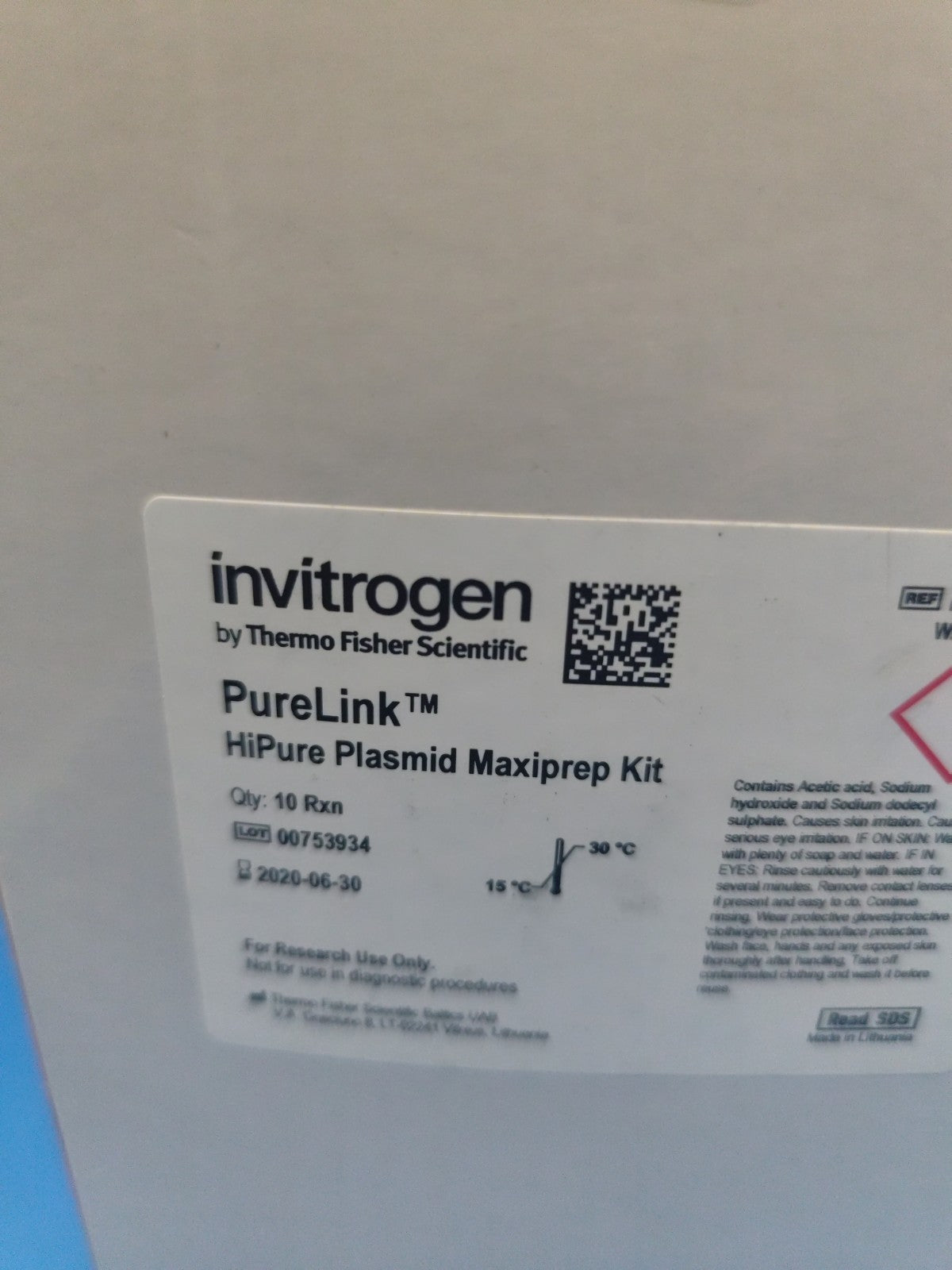 inviteogen purelink hipure plasmid maxiprep kit 10 Rxn