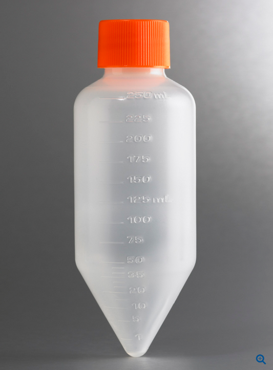 Corning 250 mL PP Centrifuge Tubes with Plug Seal Cap, Sterile 430776 6/Bag