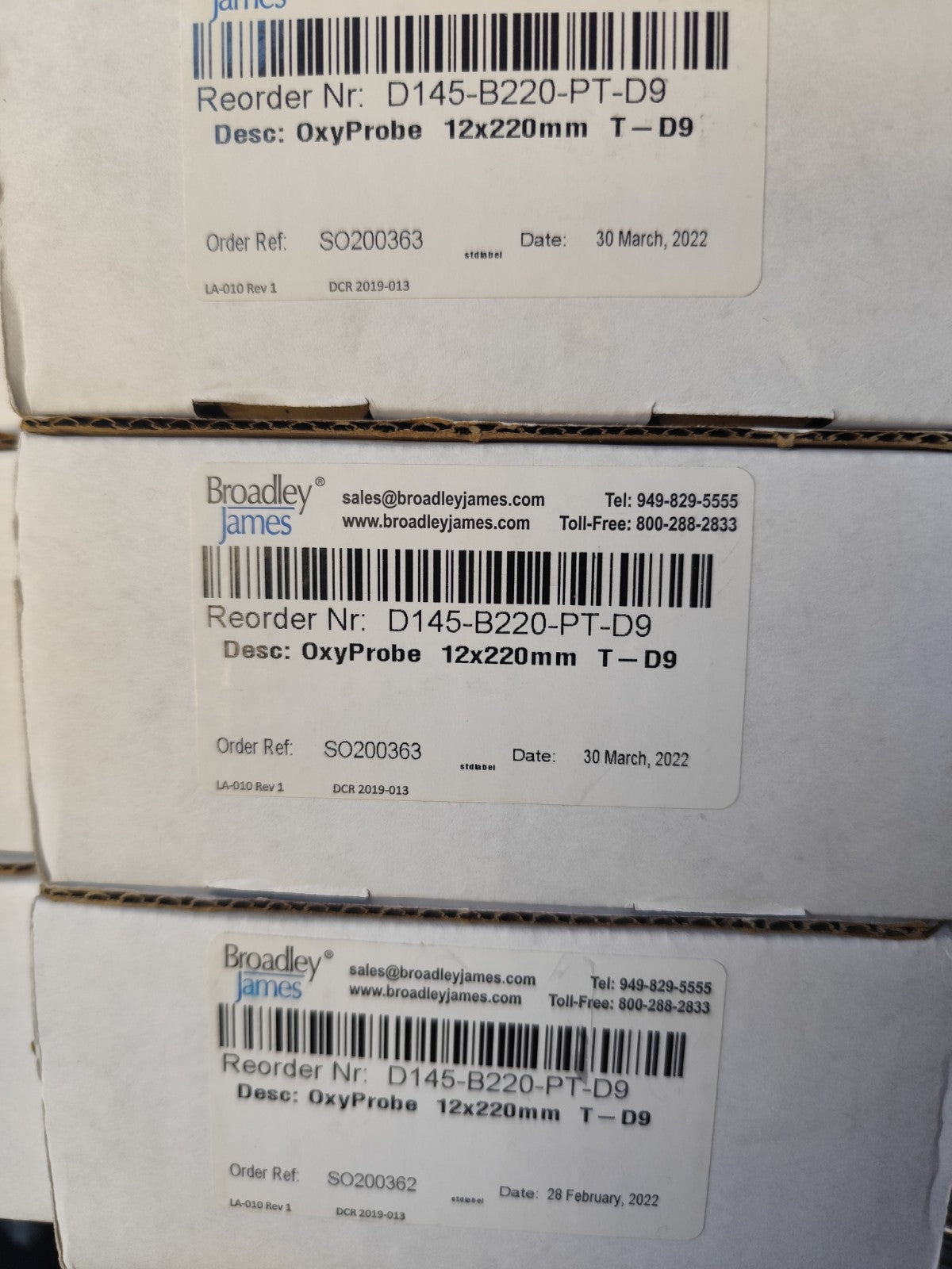 D145-B220-PT-D9  OxyProbe 12x220 mm T-D9 New Sensor 