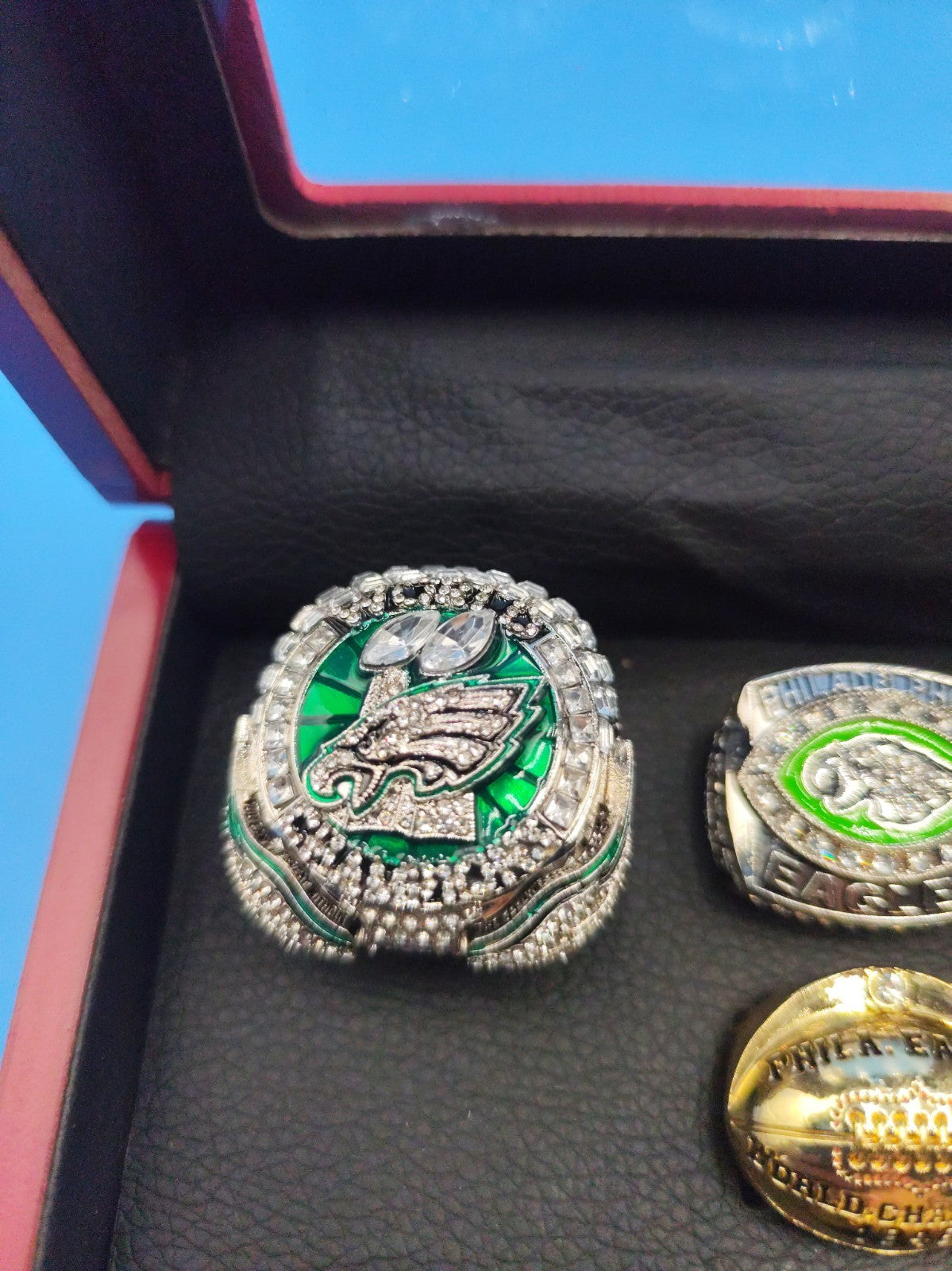 set of Philadelphia Eagles football championship rings Set 7