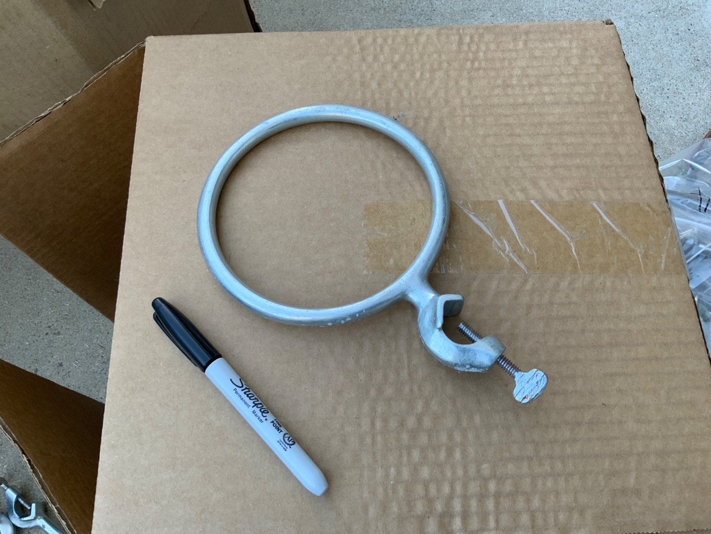 laboratory clamp or ring for column flask etc