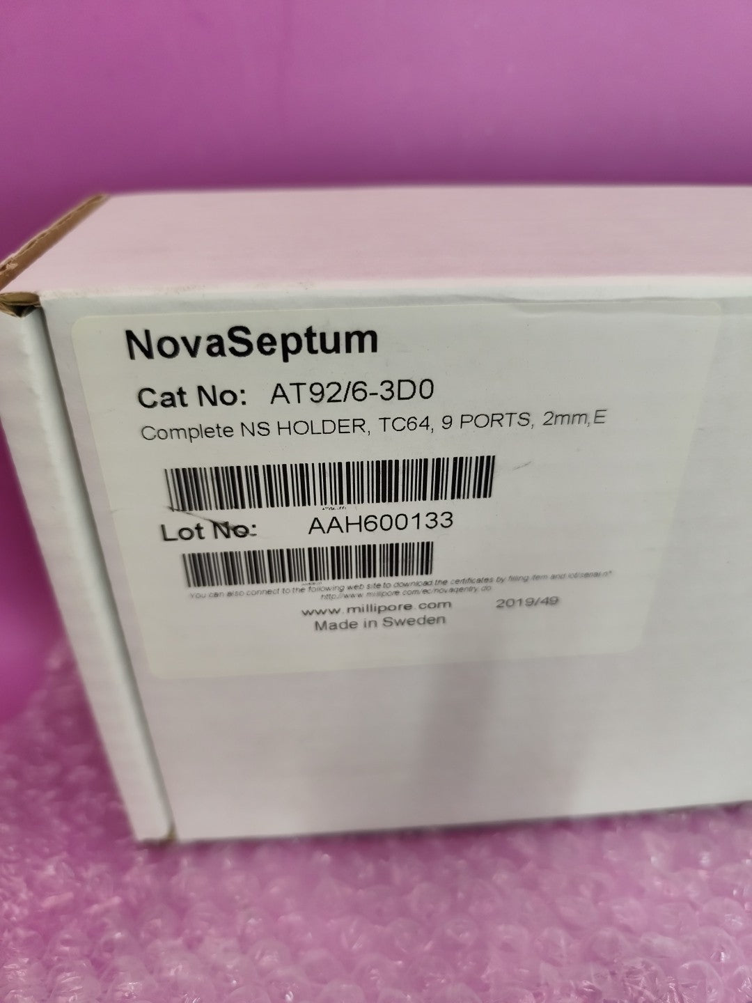 Millipore NovaSeptum Holder CCS AT92/6-3D0 9 Ports TC64 2mm E