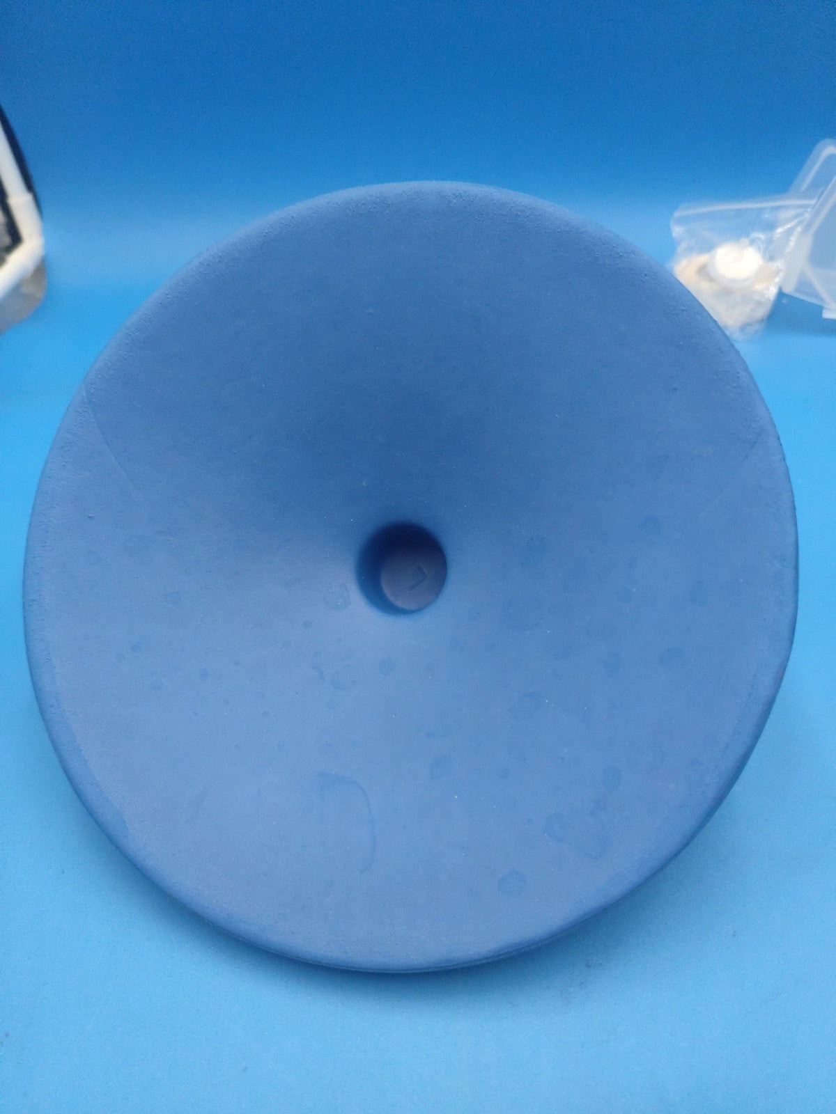Blue Laboratory Ice Bucket Lid 8 Inches
