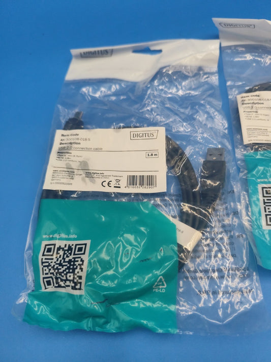 ak-300108-018-s Type A MINI B 5 pin To USB 2.0 Cable For Thermo Qubit 4