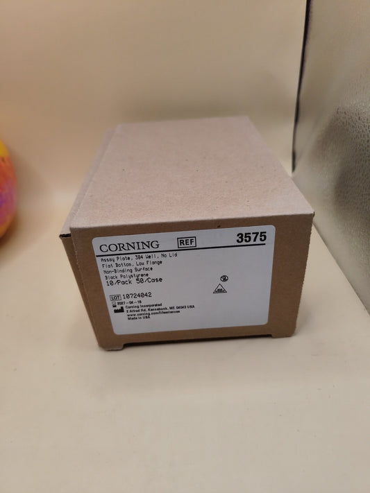 3575 Corning 384 Well Assay Plate No Lid Flat Bottom Non Binding Box Of 10