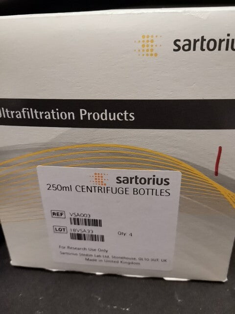250 ml centrifuge bottles sartorius vsa003 or equivalent