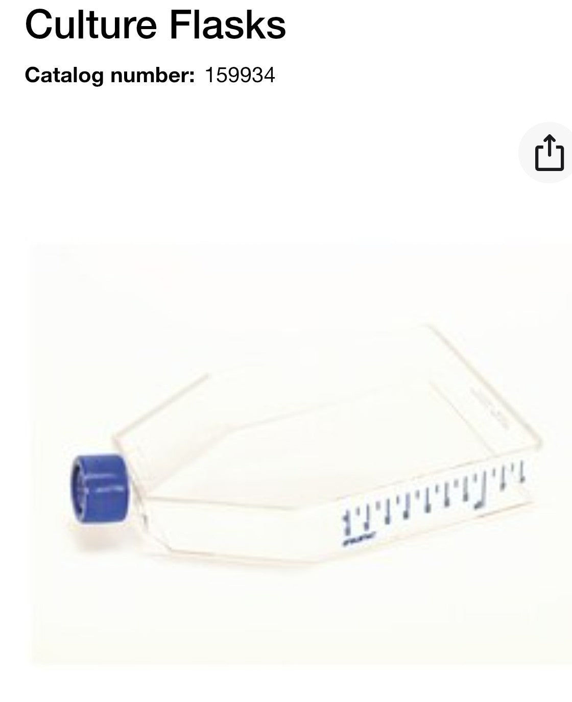 159934 Thermo EasY Flask 225cm2 Angled Neck Filter Sterile Case Of 30 Exp 2027