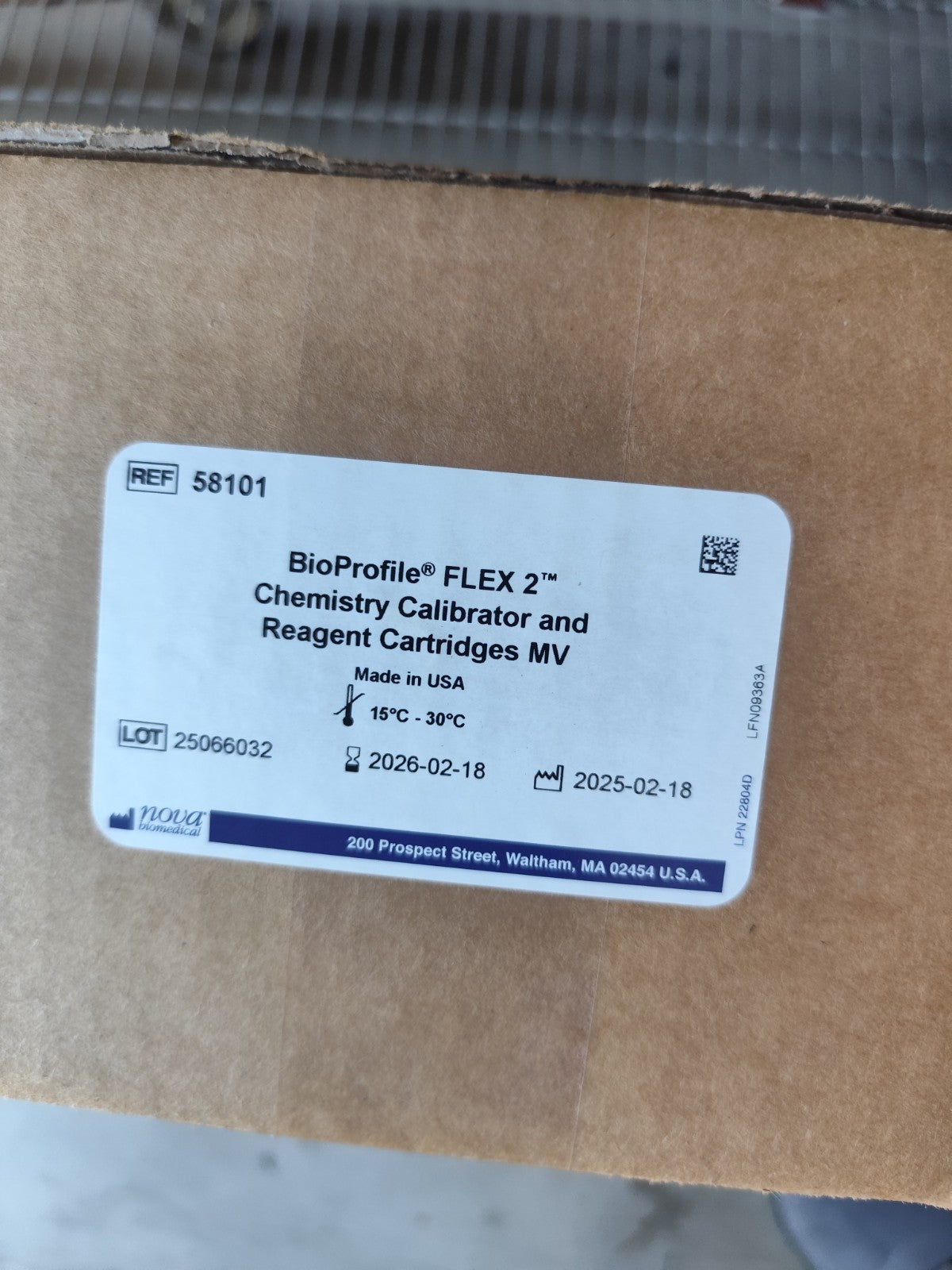 Nova Biomedical BioProfile FLEX 2 Chemistry Calibrator Expiration 2026