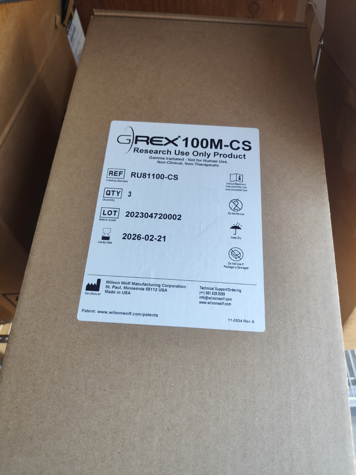 RU81100-CS REX100M-CS Research Use Only Product Case 3
