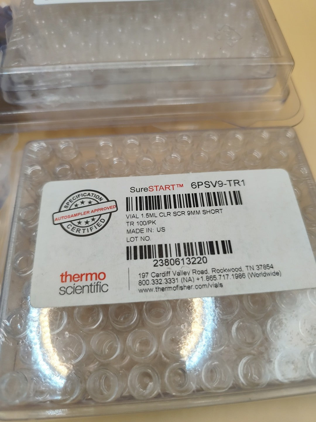 Thermo Surestart And Clear I-D Vials 1.5ml And 2ml