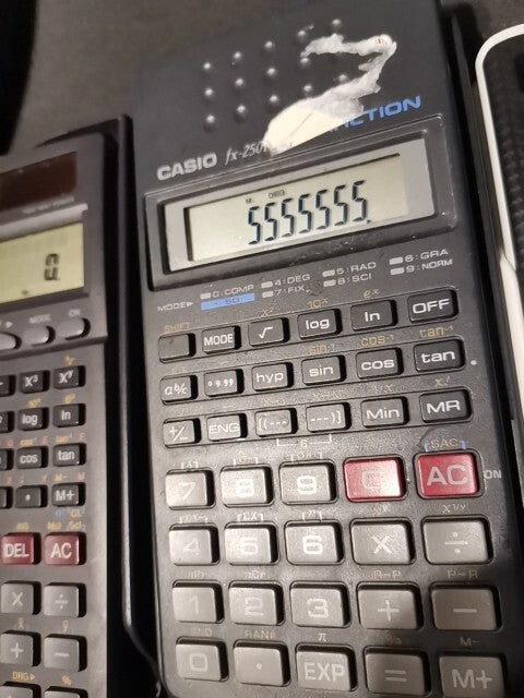 Lot Of 6 Solar Powered Calculator Used Or 5 Texas Instr, OR 4 casio Calculators 