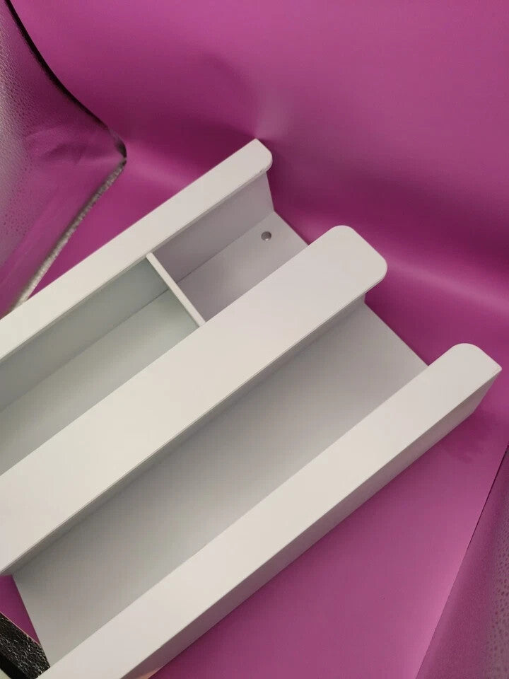 Glove box holder kimwipe holder magnetic plastic white clear color