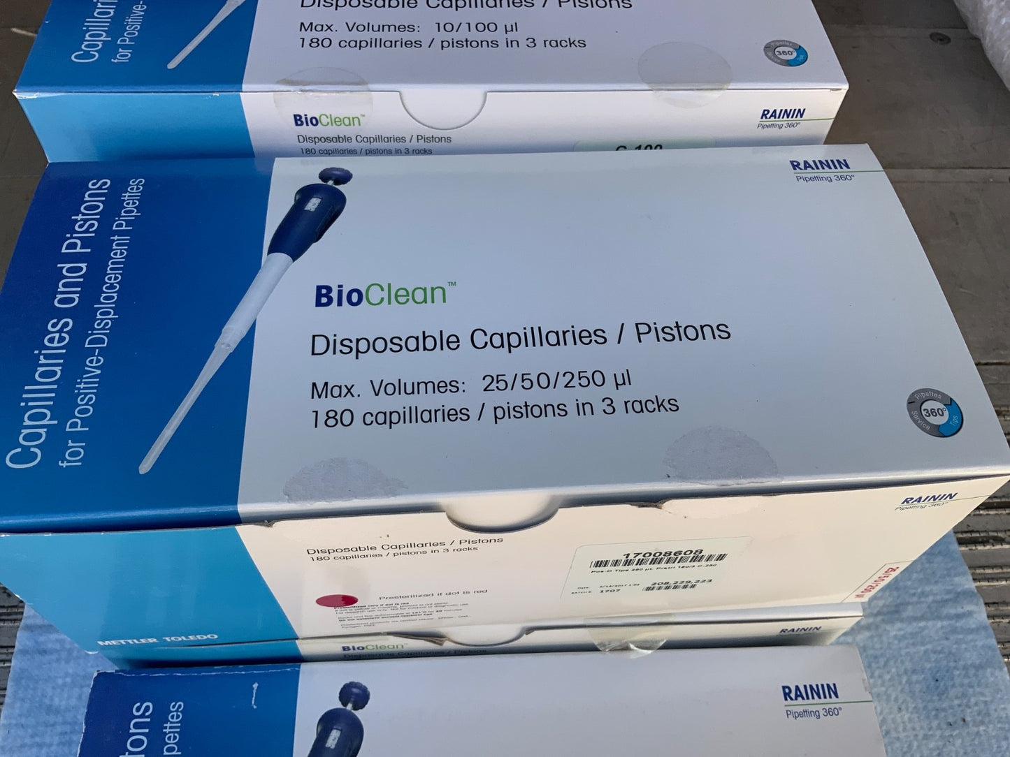 Mettler Toledo Bioclean Disposible Capillaries pistons