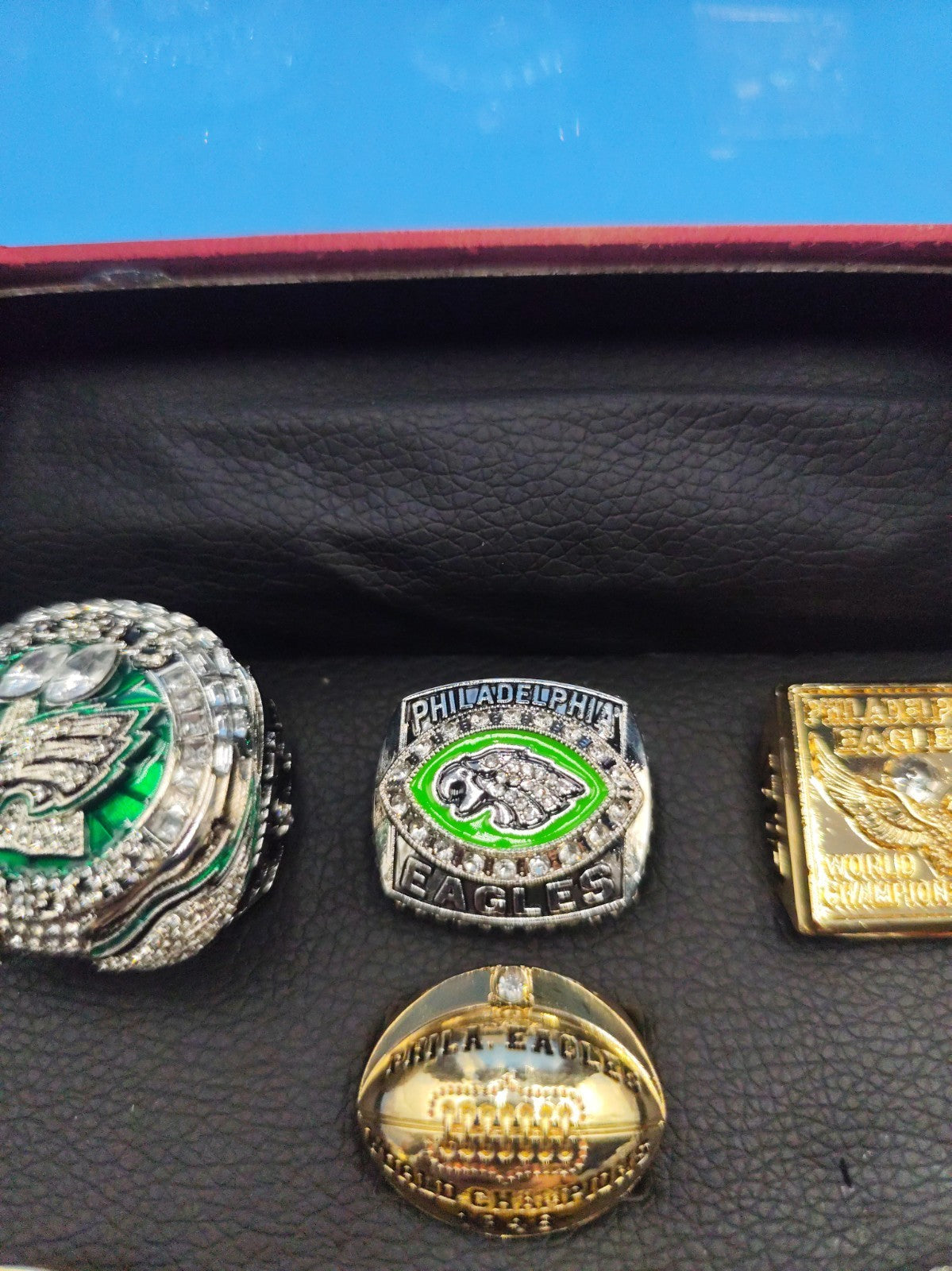 set of Philadelphia Eagles football championship rings Set 7