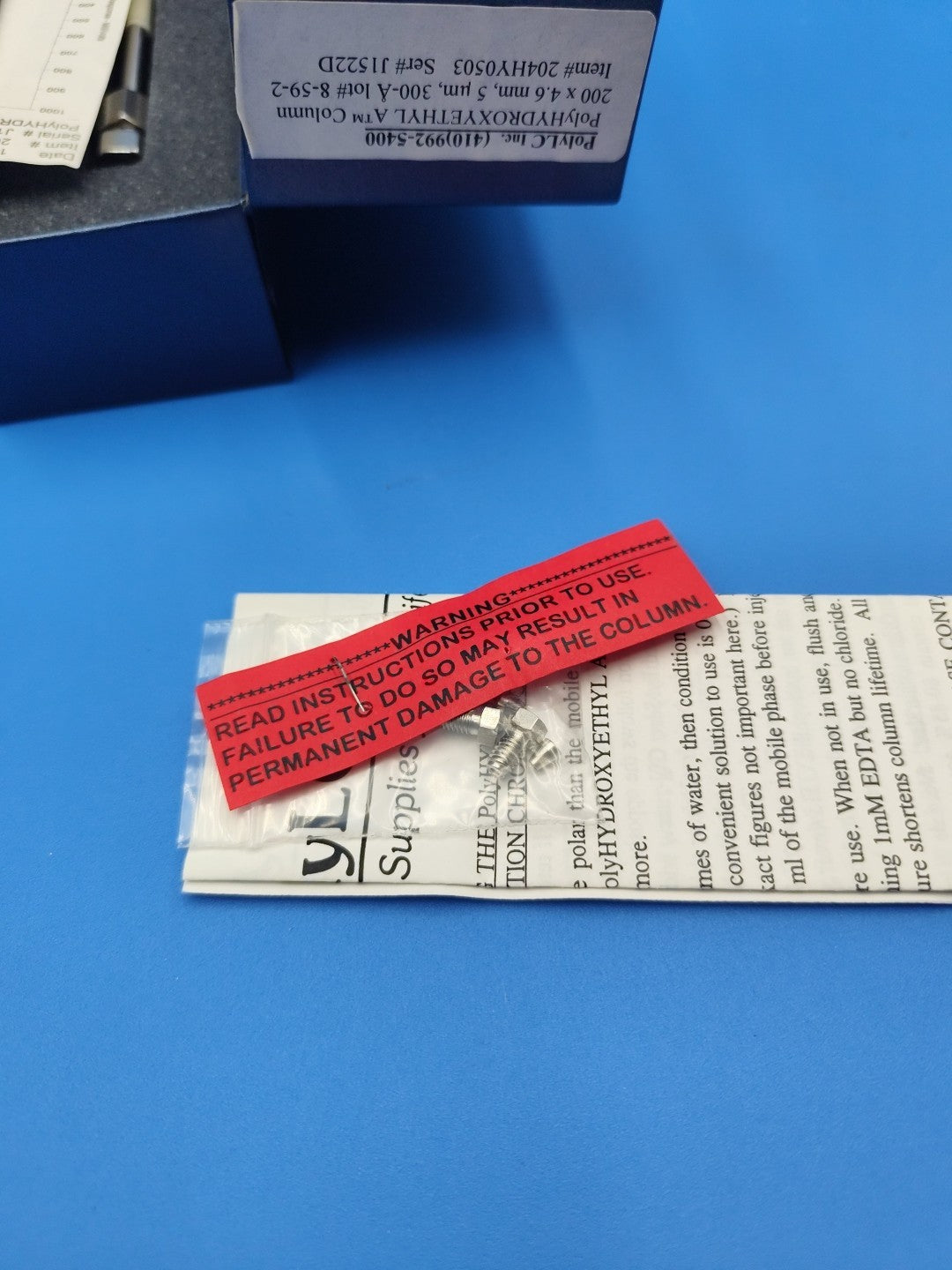 Polylc Polyhydroxyethyl 204Hy0503 Hplc Column 200 X 4.6 Mm, 5Um 300A