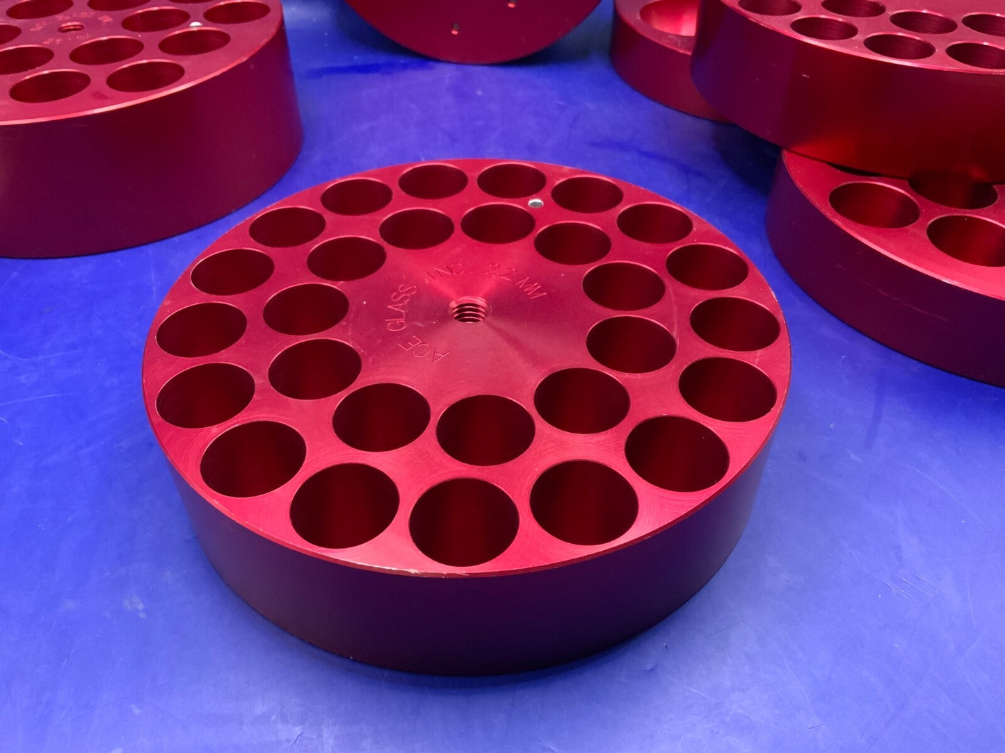 Round Metal Reaction Block from ChemGlass Ace Glass etc