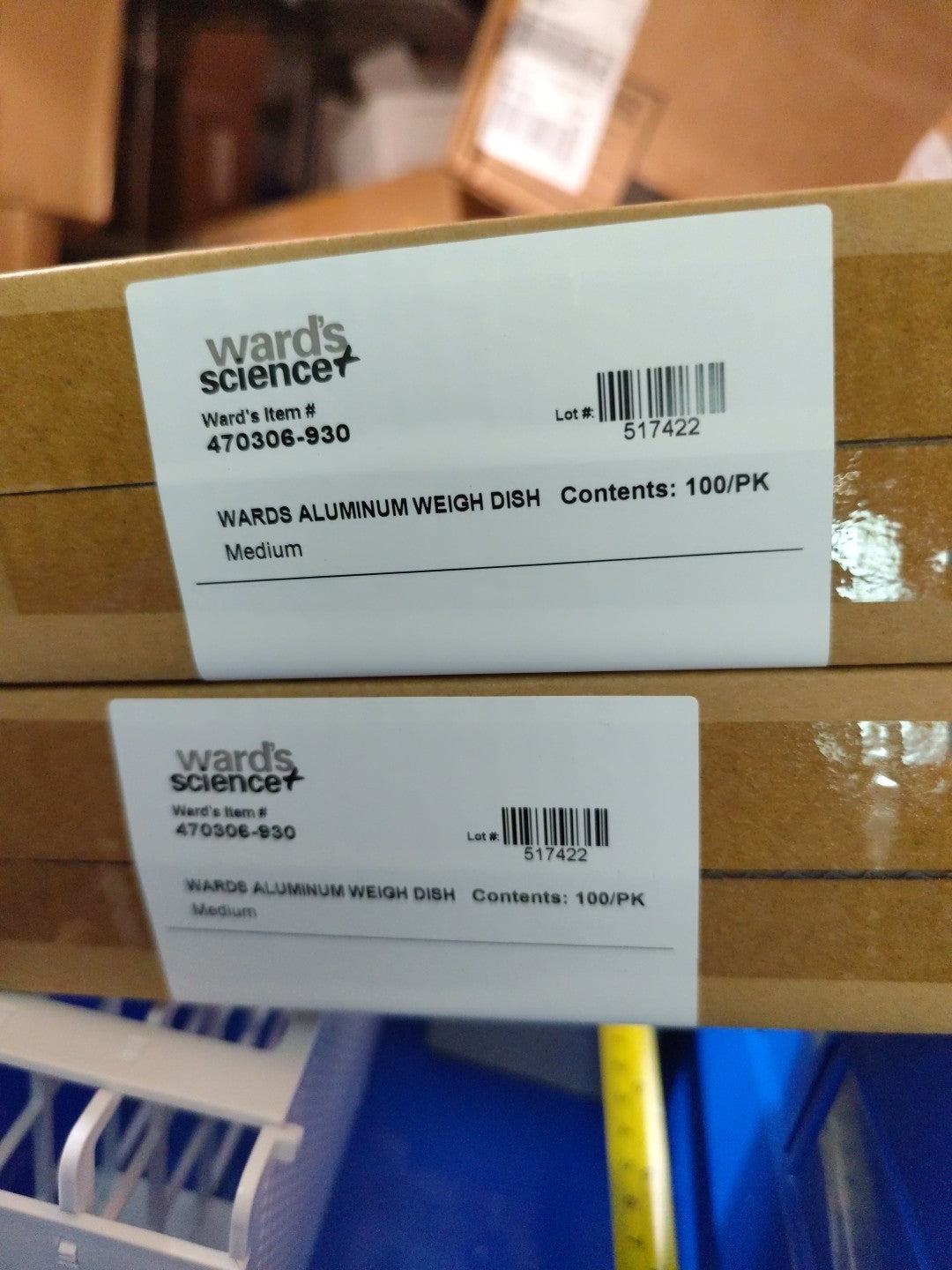 Wards science small aluminum weigh dish Pack Of 100  470306-944