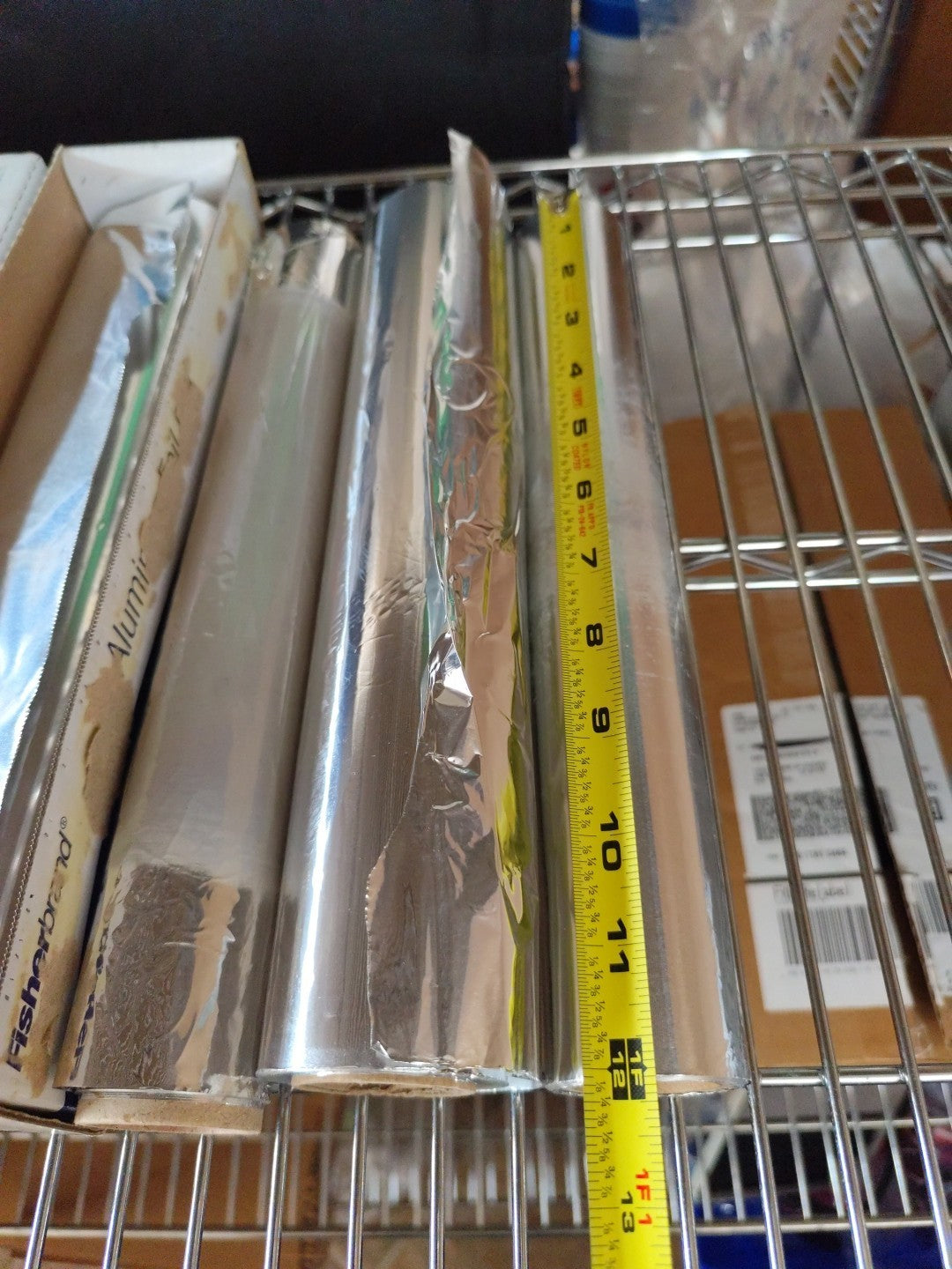 Aluminum Foil 10 Rolls Patially Used