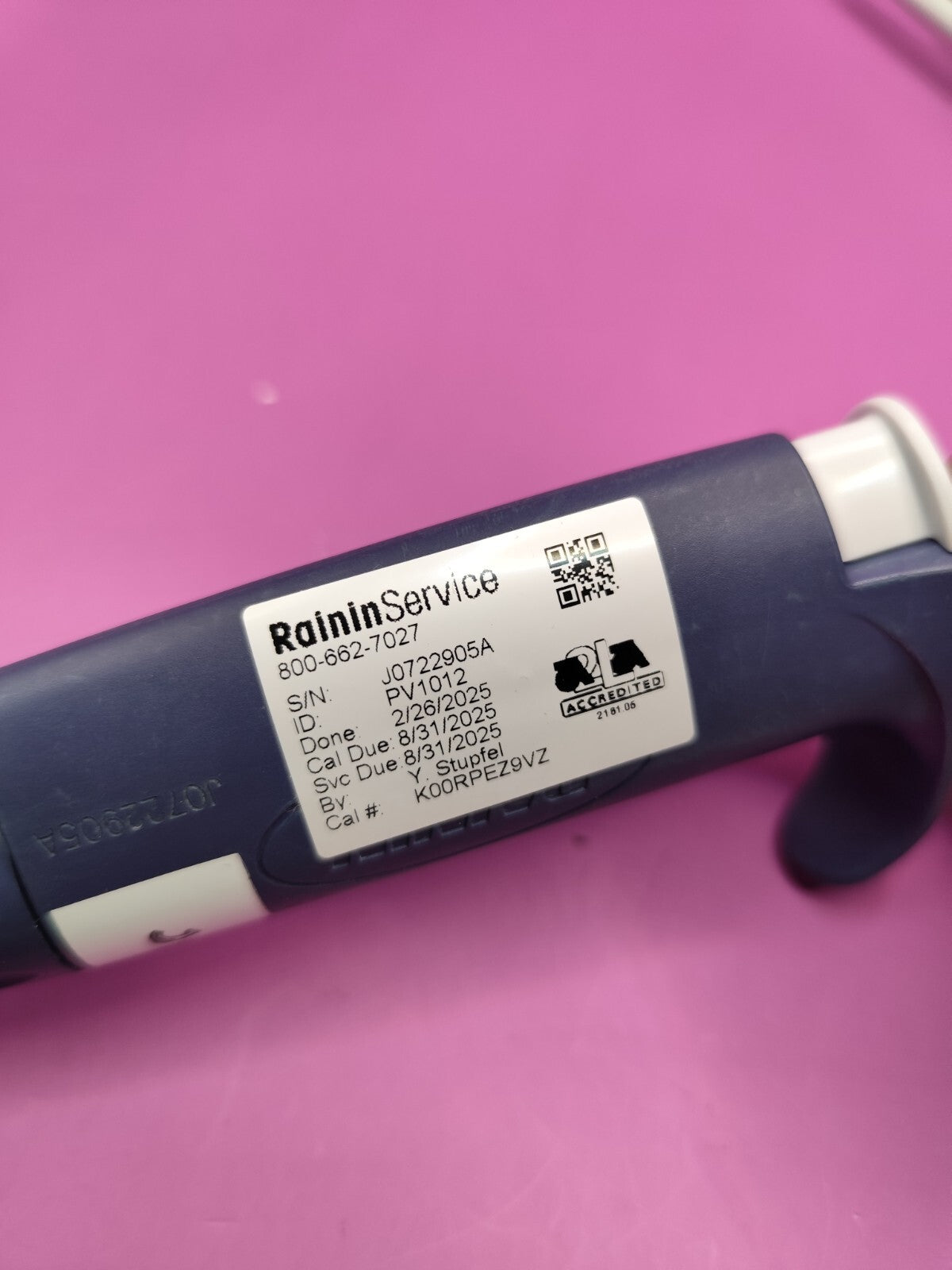 Rainin Pipette L2 10 20 100 200 1000 2000 5000 LTS Calibrated Set Warranty