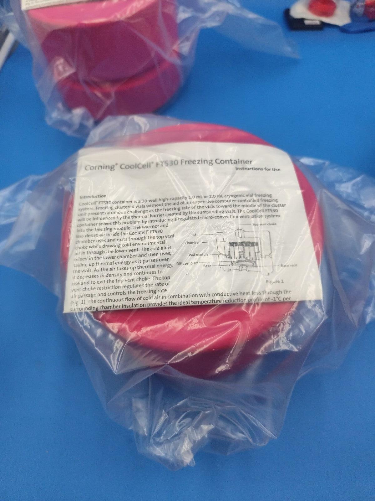 New coolcell FTS30 freezing container  Pink Color Corning New 