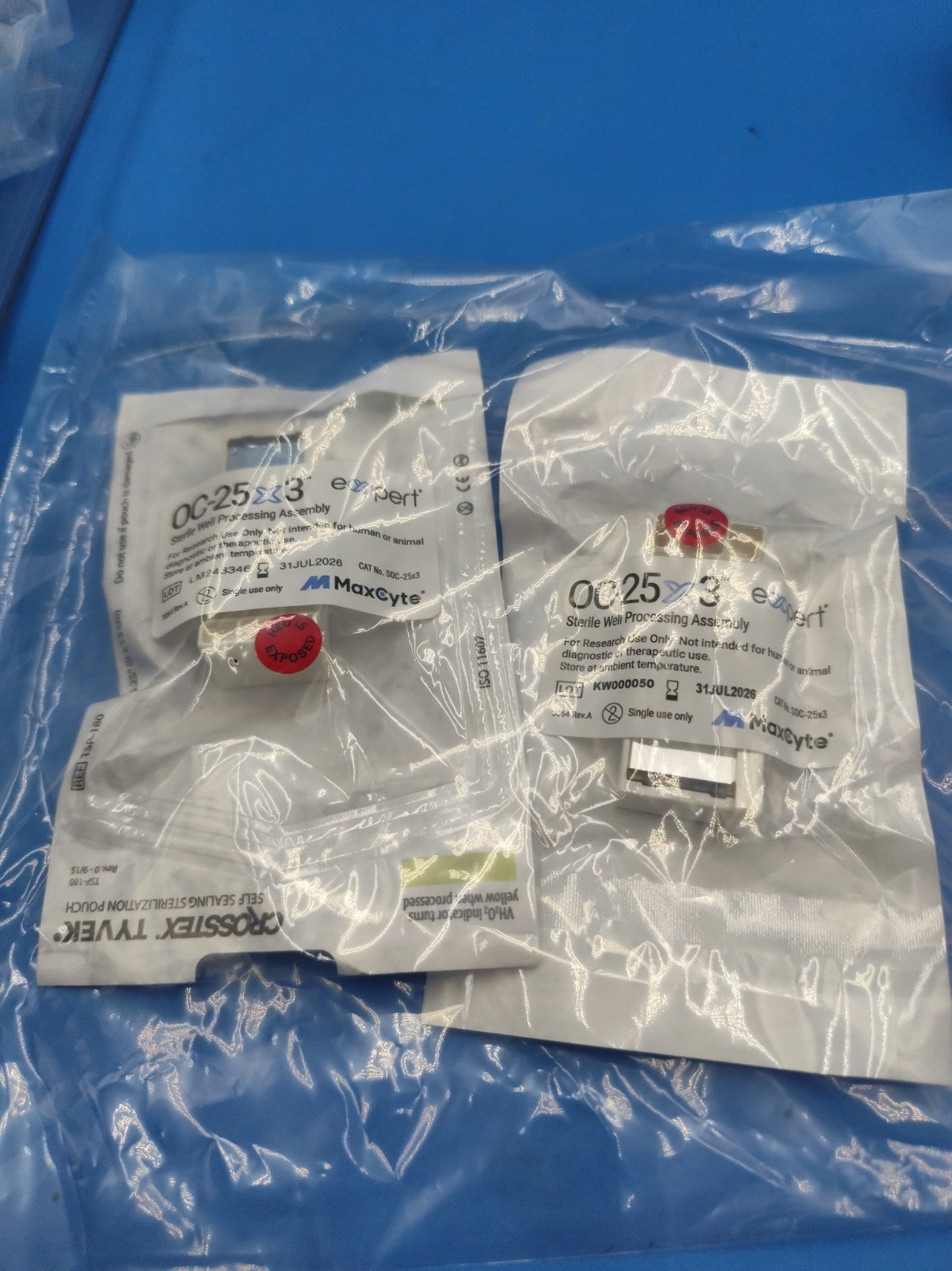 (2) MAXCYTE OC-25x3 Expert Electroporation Processing Assembly