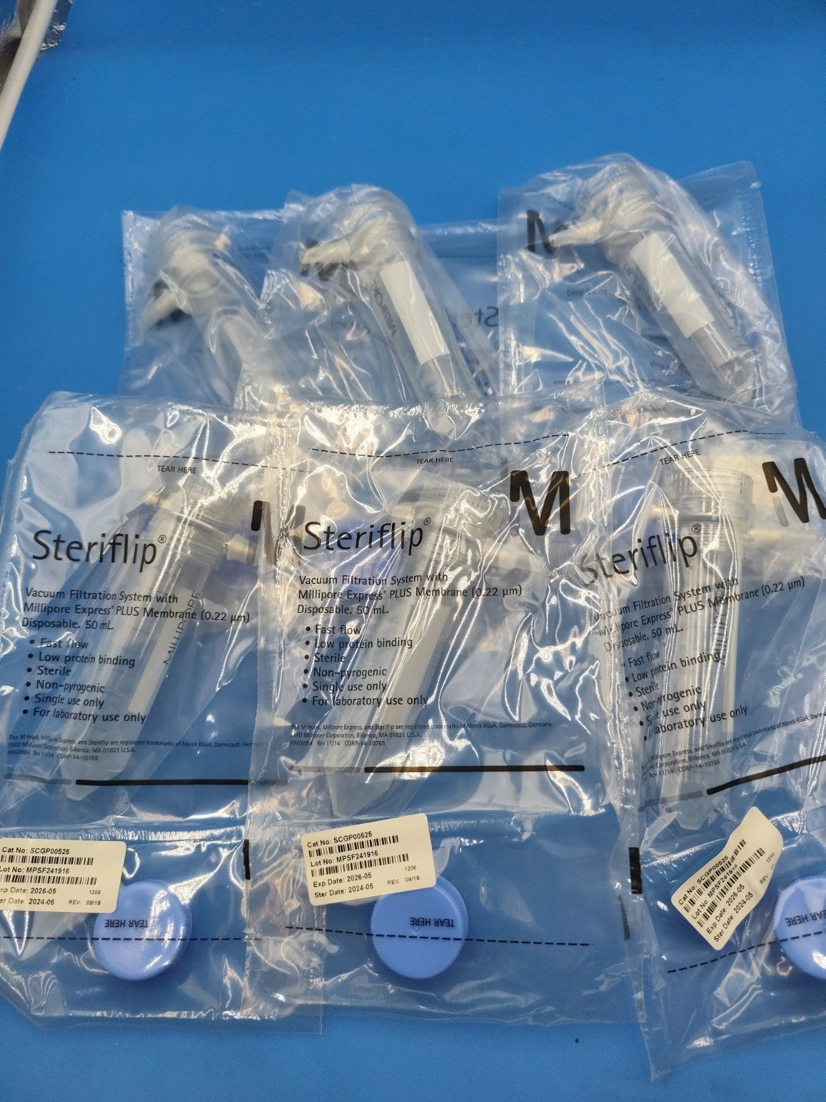 millipore steriflip vacuum filtration 50ml Set Of 6