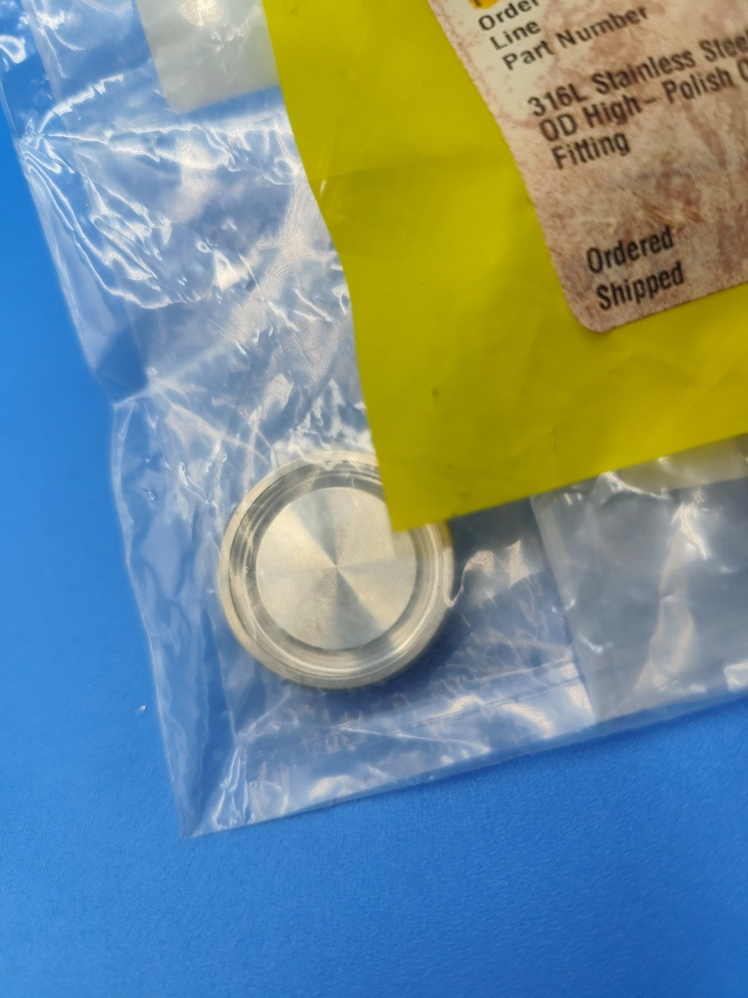 sanitary stainless steel Clamp style 0.5" & 0.75" Clamp Style Cap AC166075
