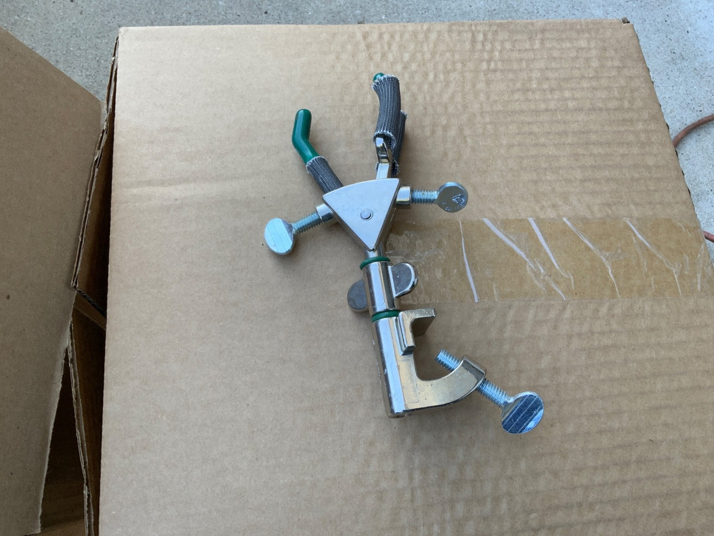 laboratory clamp or ring for column flask etc