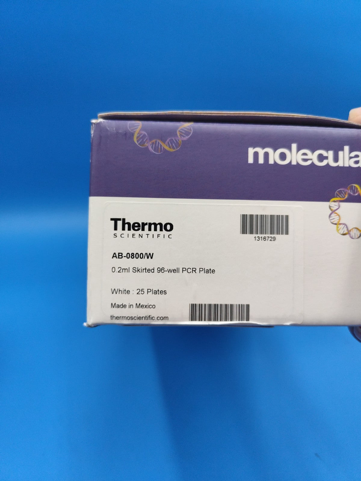 Thermo Scientific AB-0800/W 0.2ml Skirted 96-well PCR Plate, white, 25/PK