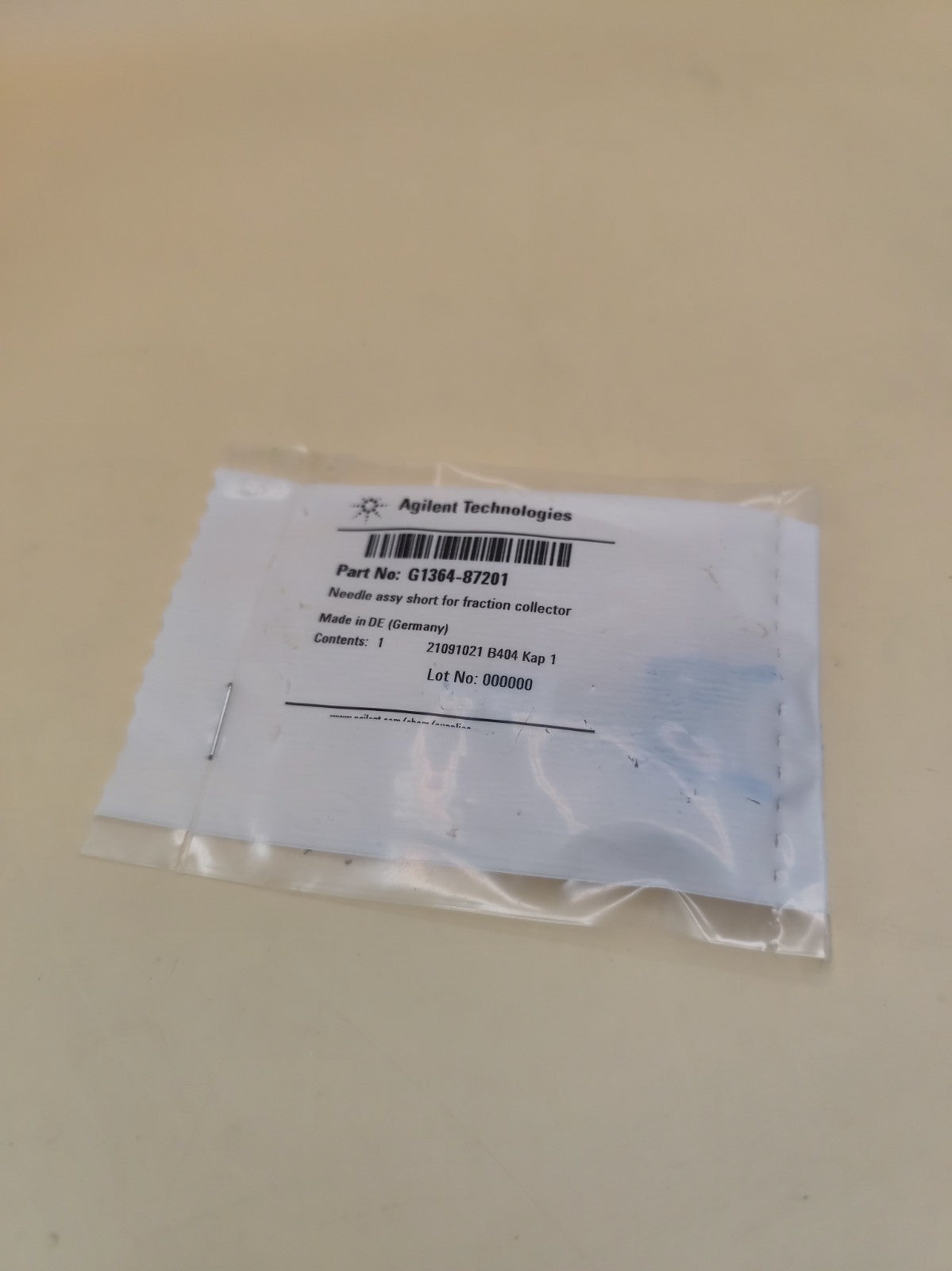 G1364-87201 Needle assembly short for fraction collector