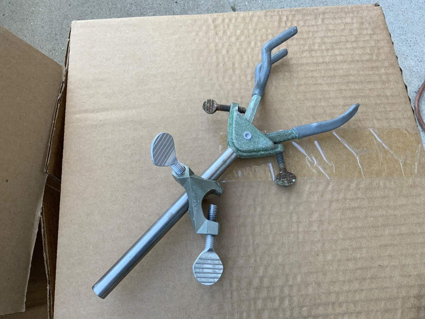 laboratory clamp or ring for column flask etc