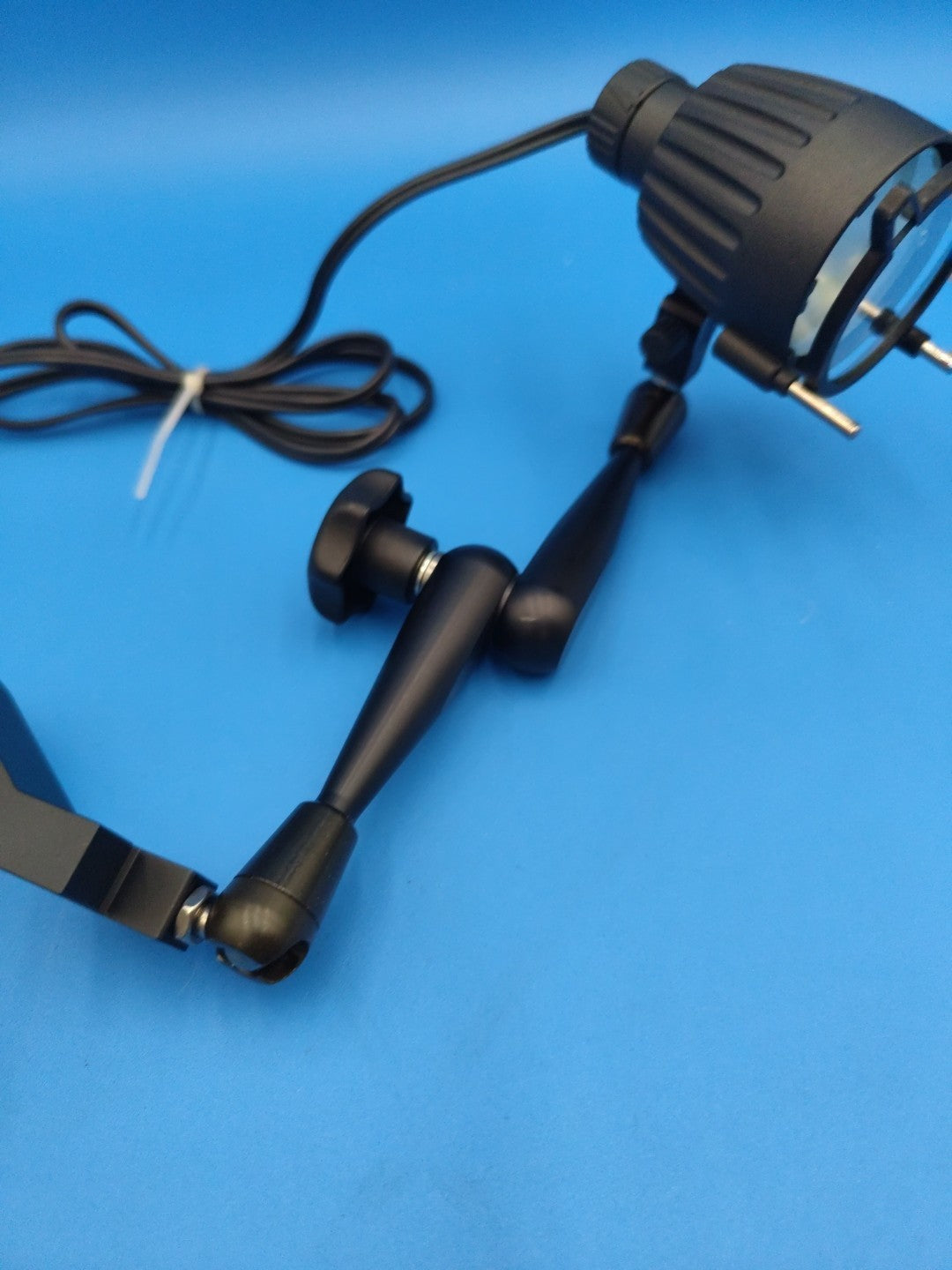 Leica Stereo Microscope Clamp 10445654 With Arm And  Optic Light