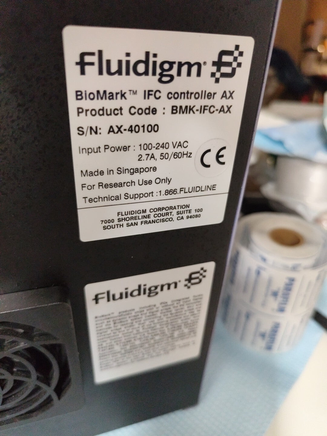Fluidigm BioMark IFC AX Controller AX 